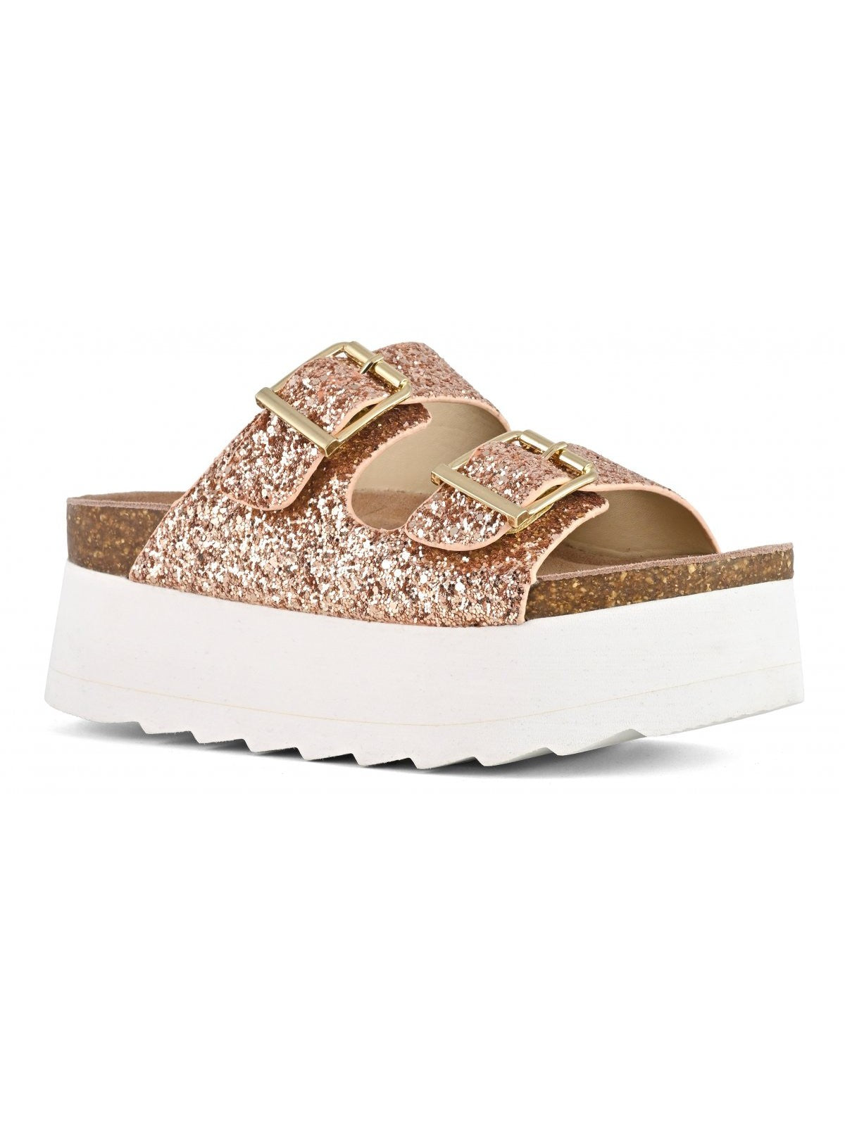 COLORS OF CALIFORNIA Sandalo Donna platform sandal in glitter HC.BES22 PKGOL Oro