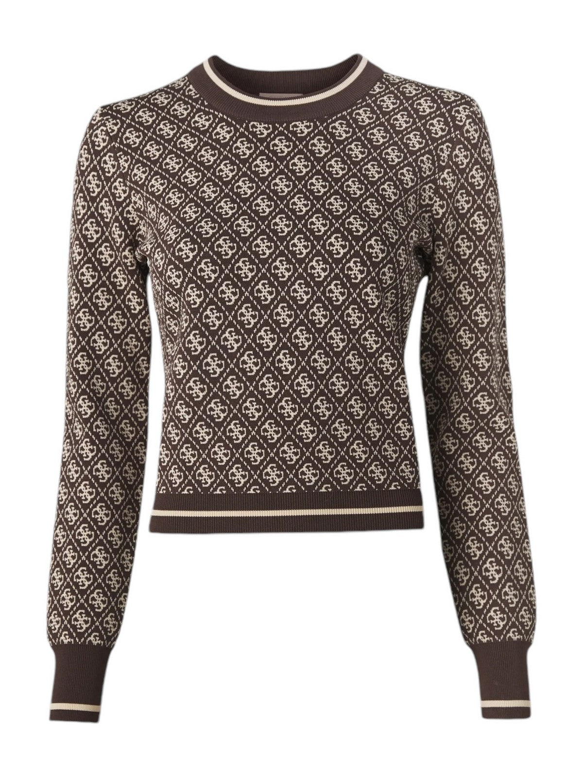 GUESS Maglione Donna LISE 4G CN LS SWTR W4BR21 Z37K0 FN0T Marrone gioboutiqueweb