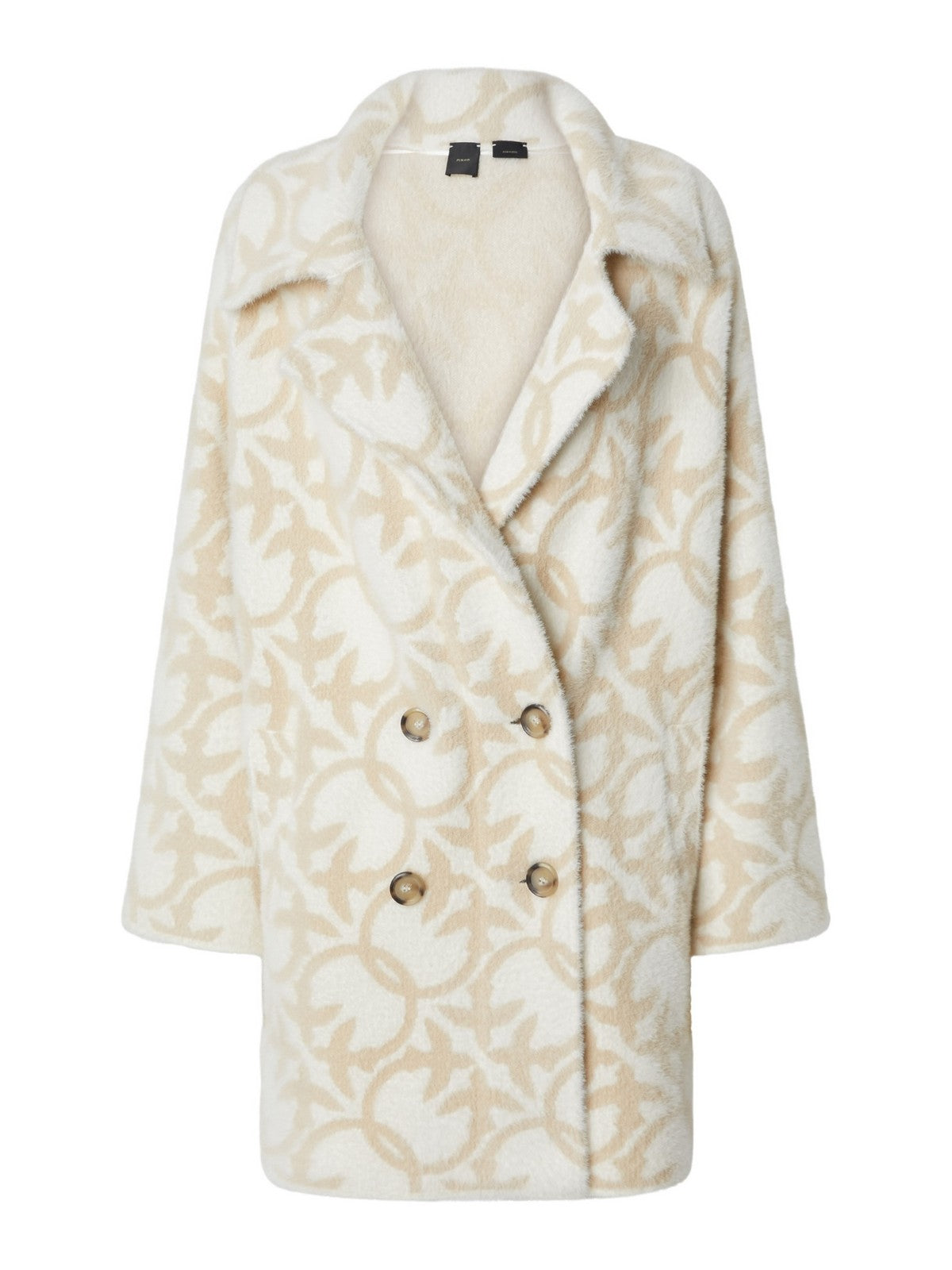 Pinko Women's Toro Coat Loos Losowy płaszcz F 101573-A21Q CC2 Beige