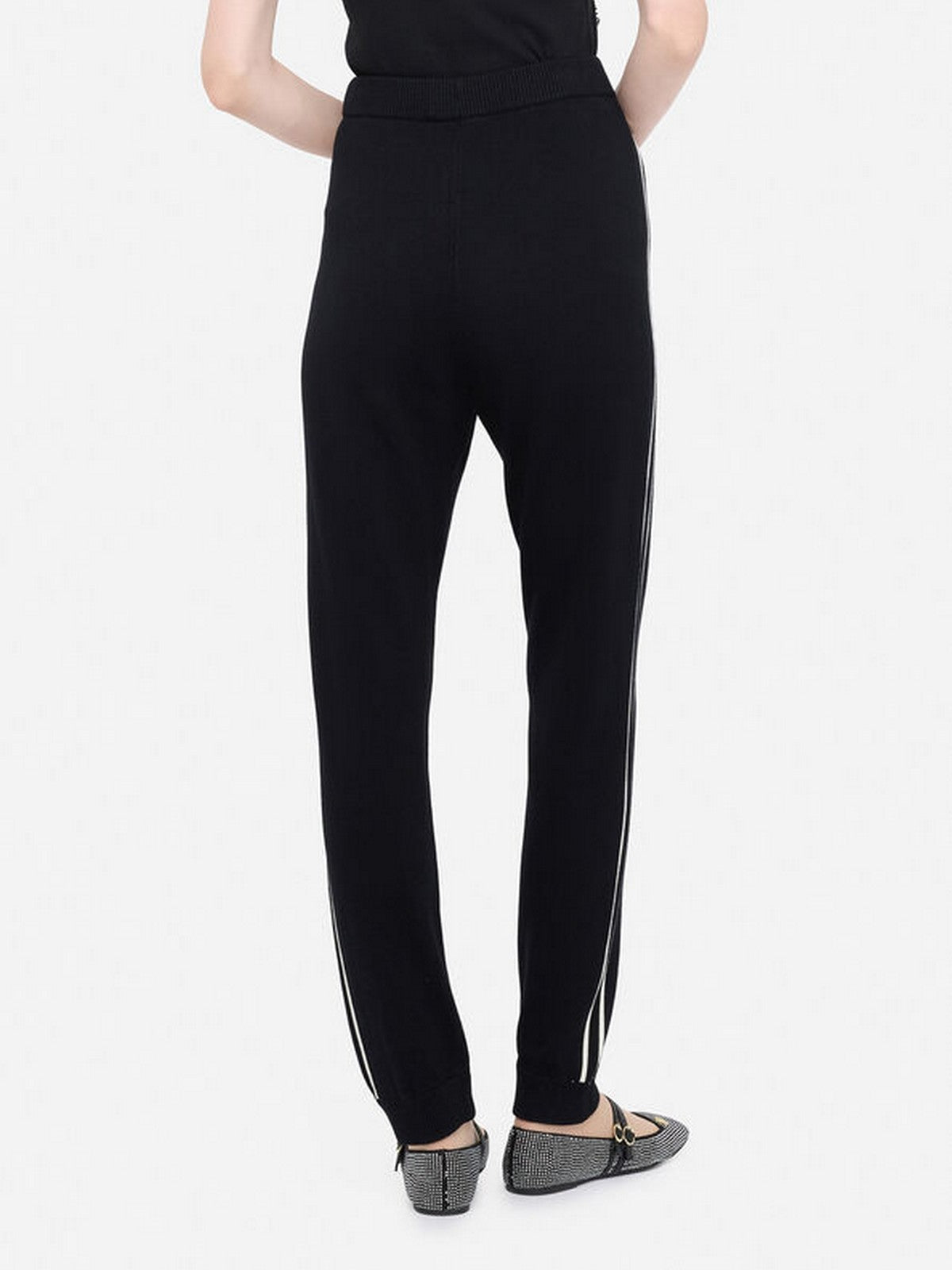 LIU JO SPORT Pantalone Donna  TF5029MS49I 03N66 Nero/bianco latte