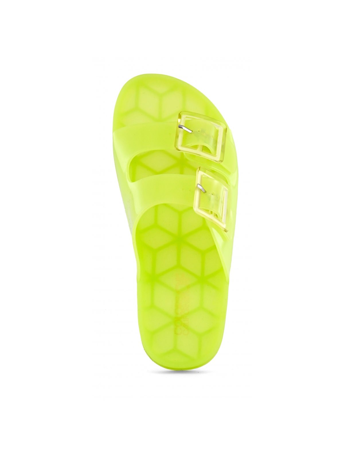 Farben der kalifornischen Ciabatta -Frau Jelly Sandal 2 Schnallen HC.Ch010 Yellow Clim