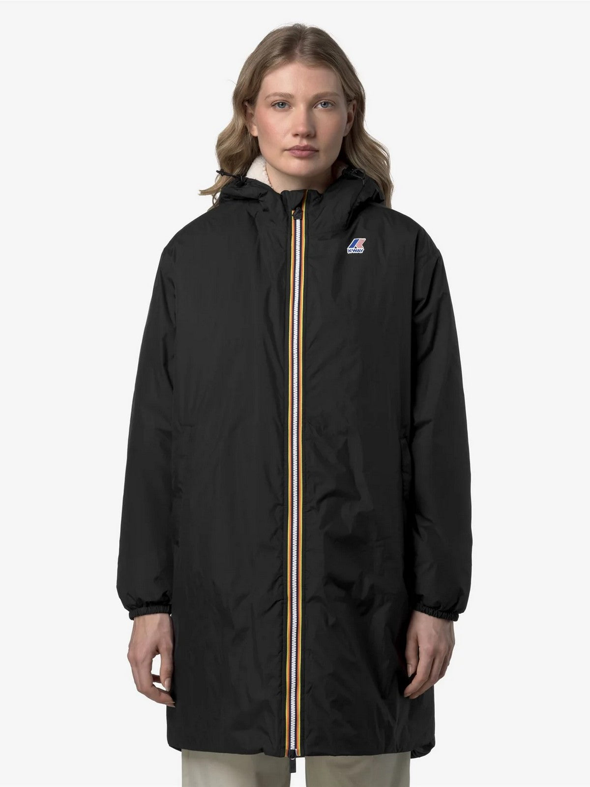 K-WAY Giubbino Uomo LE VRAI 4.0 EIFFEL EAST ORSETT K21516W USY BLACK PURE