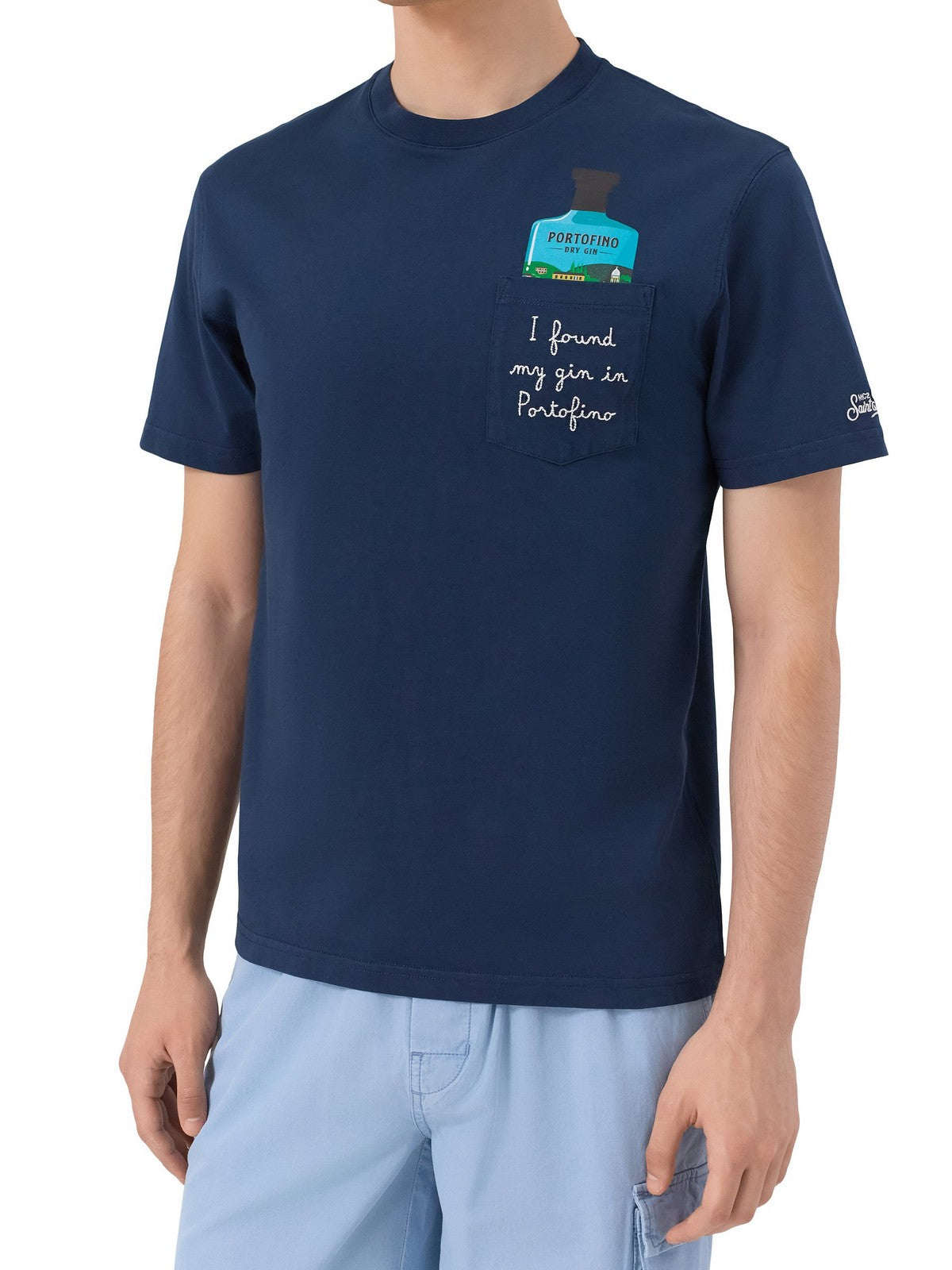 MC2 SAINT BARTH T-shirt Uomo  AUSTIN 04518L DRY GIN 61 EMB