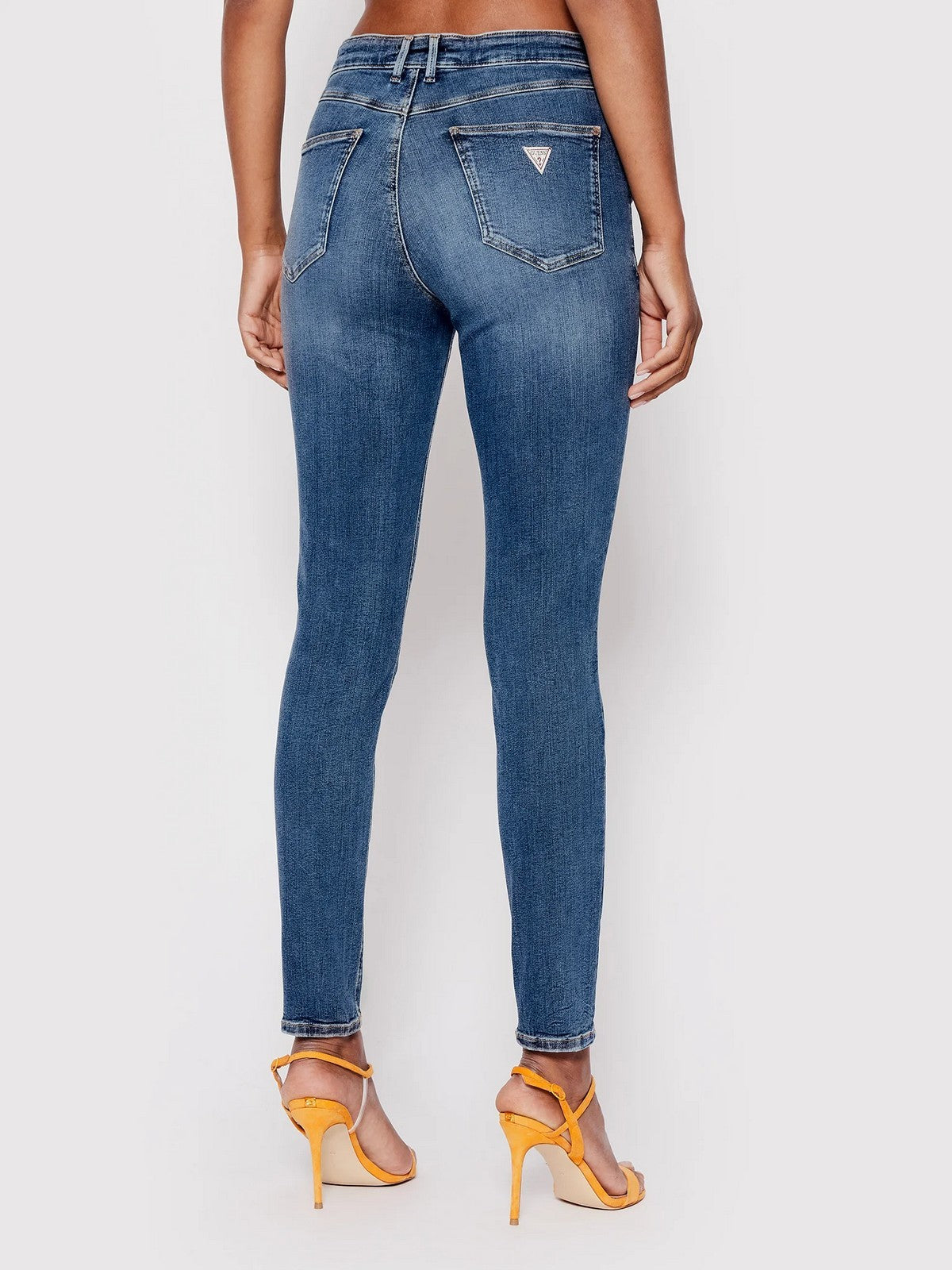 GUESS Jeans Donna 1981 Skinny W2YA46 D4Q02 CMD1 Blu