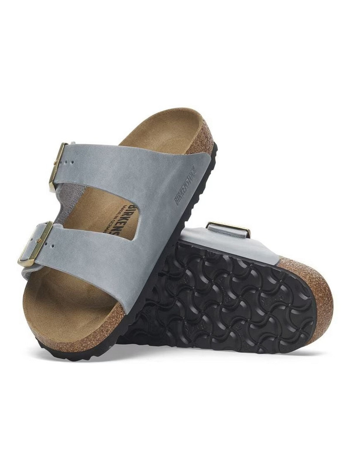 BIRKENSTOCK Sandalo Donna Arizona basalt gray, Oiled Leather 1029253 Grigio