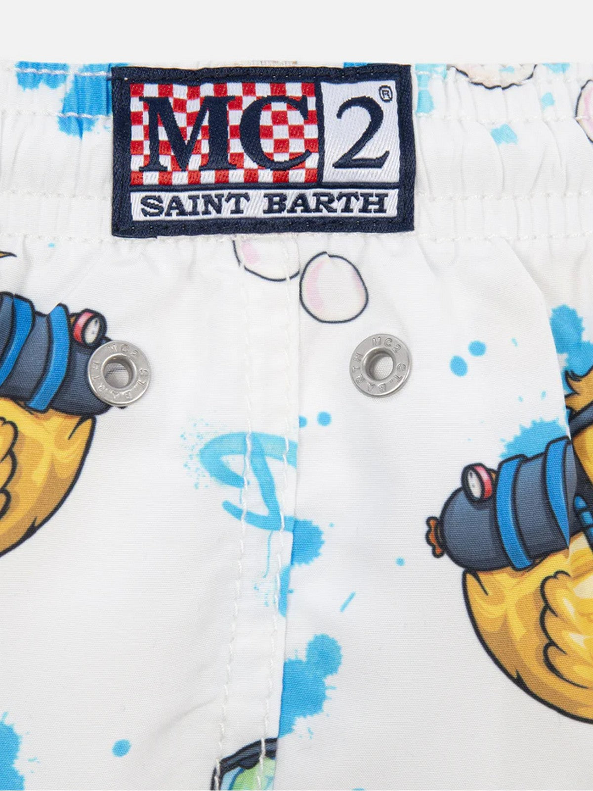 Costume de salle de bain MC2 Saint Barth Enfants et adolescents Jean 03176F blanc