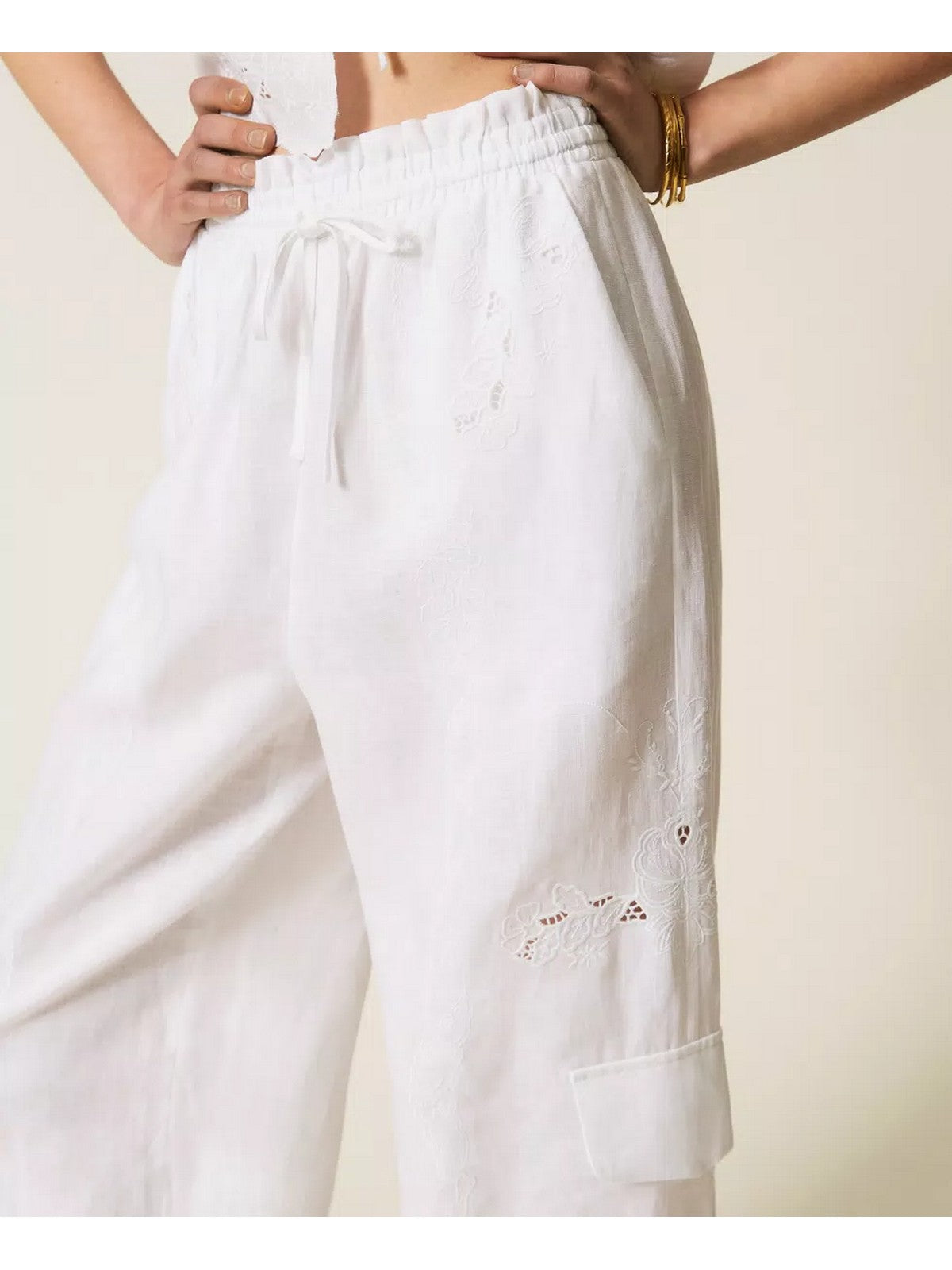 TWINSET Pantalone Donna  261TT2121 00001 BIANCO OTTICO