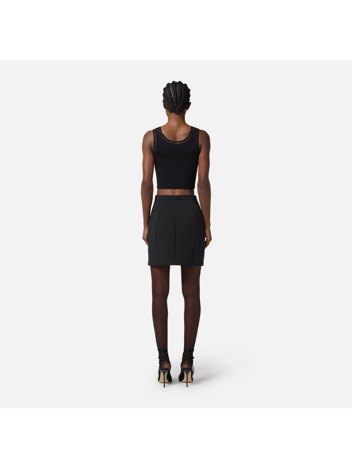 ELISABETTA FRANCHI Gonna Donna  GO14857E2 110 Nero gioboutiqueweb