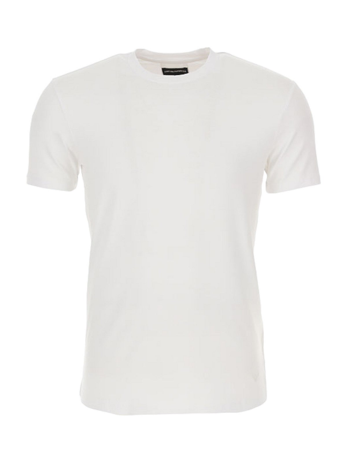 Emporio Armani T-shirts et pôle masculin 8n1tf0 1jcdz 0100 blanc