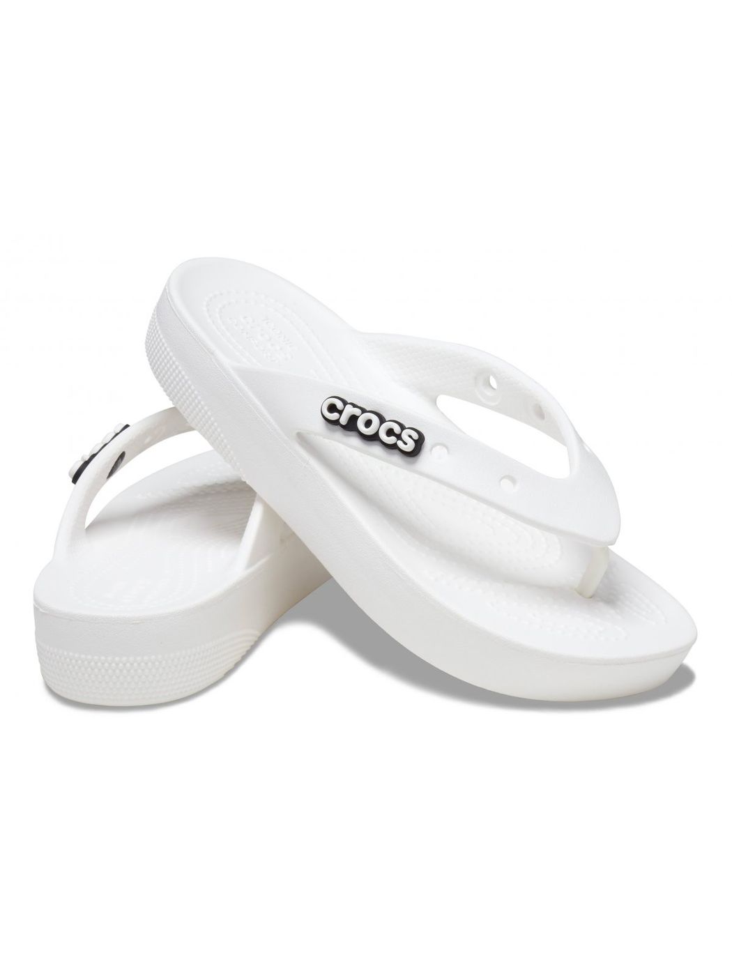 CROCS Tongs à plateforme classique pour femmes W 207714 100 blanc