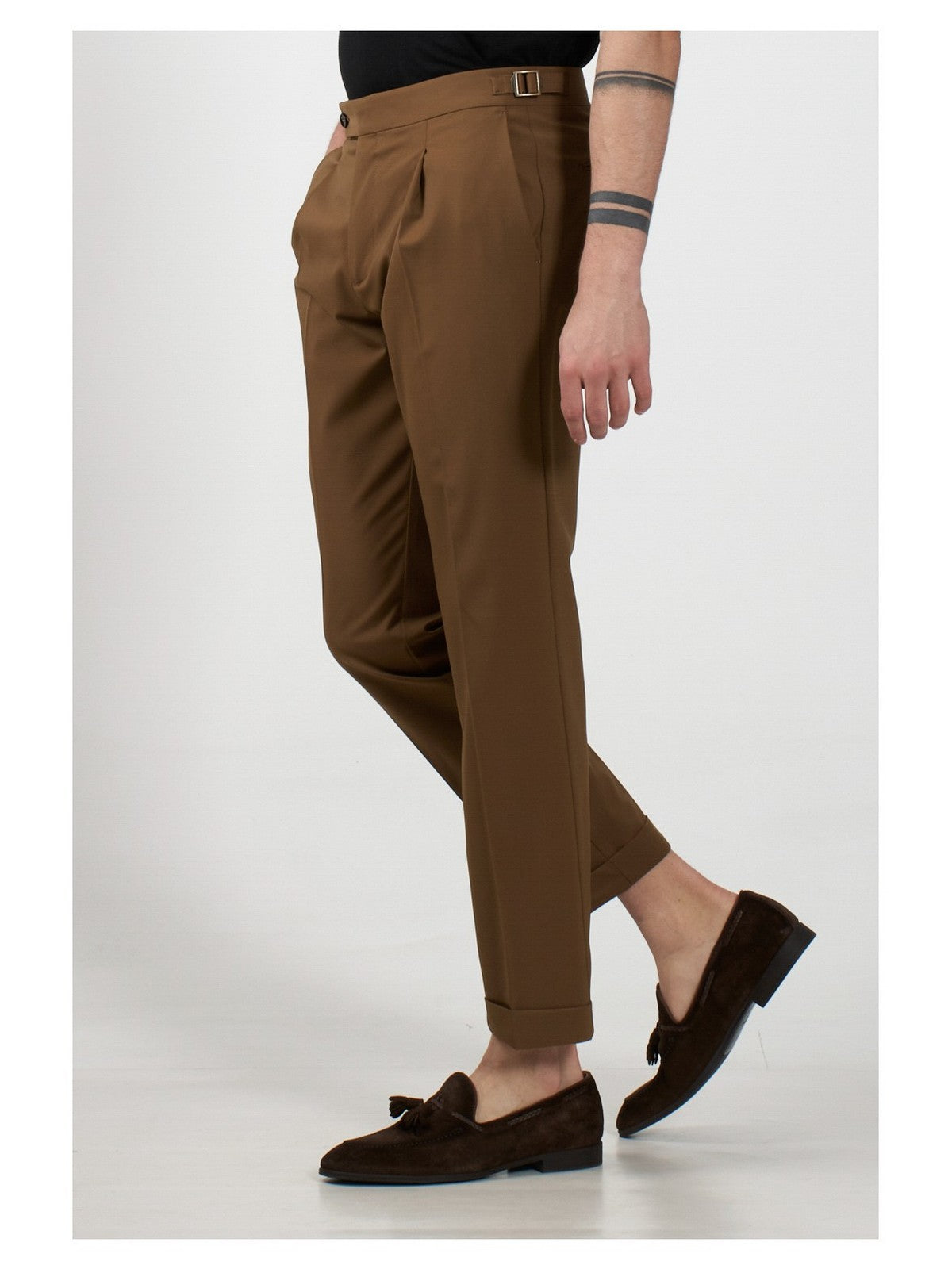 Montecore pantalones para hombres S06MUP800-185 28 BROWN