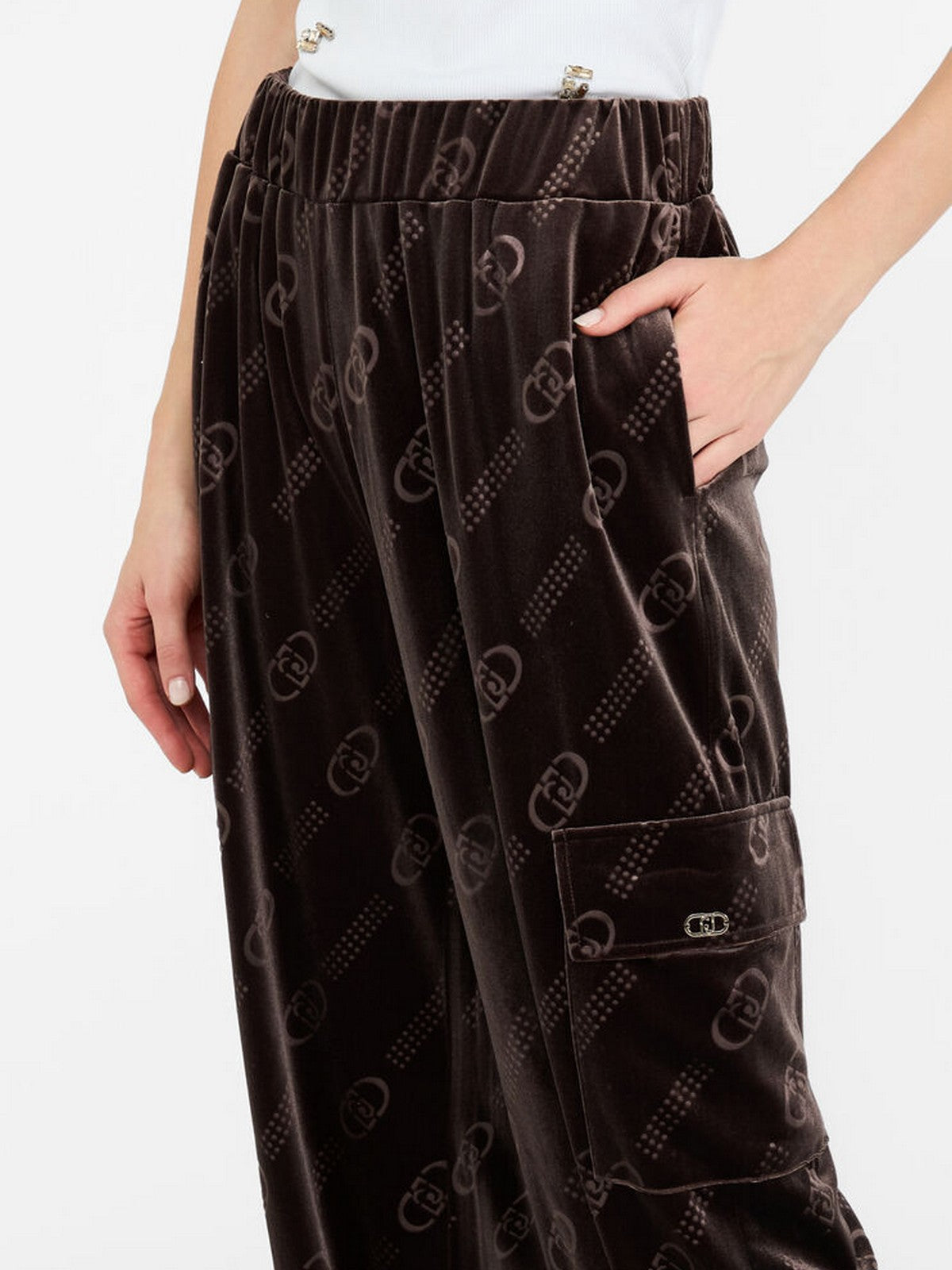 LIU JO SPORT Pantalone Donna  TF5111J4955 M9768 Cioccolato LiuJo