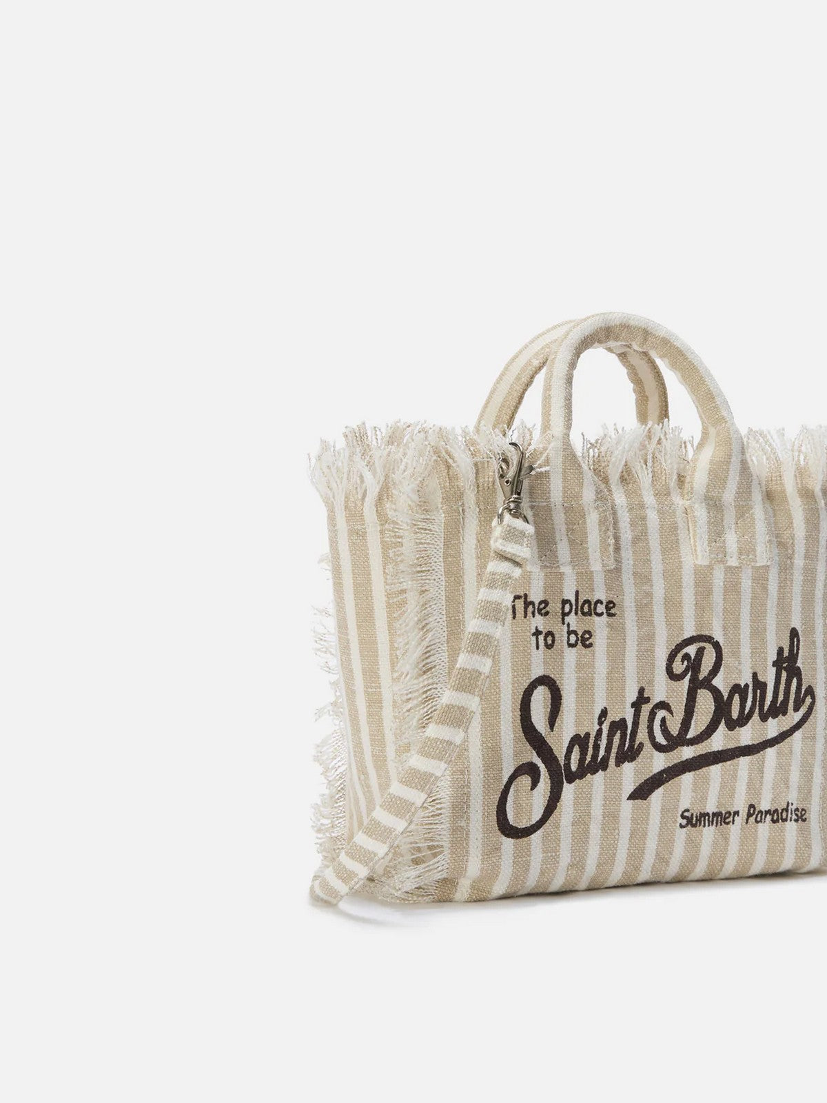 MC2 SAINT BARTH Borsa Donna  VANITY MINI LINEN 00433L LINEN STRIPES V 11