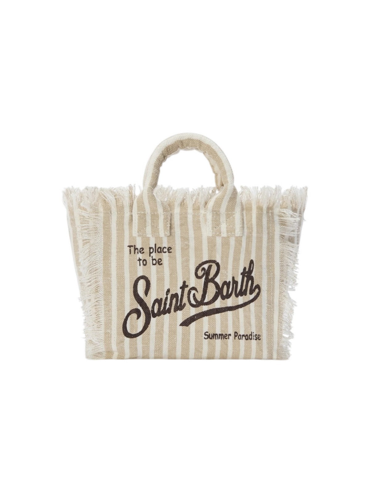 MC2 SAINT BARTH Borsa Donna  VANITY MINI LINEN 00433L LINEN STRIPES V 11