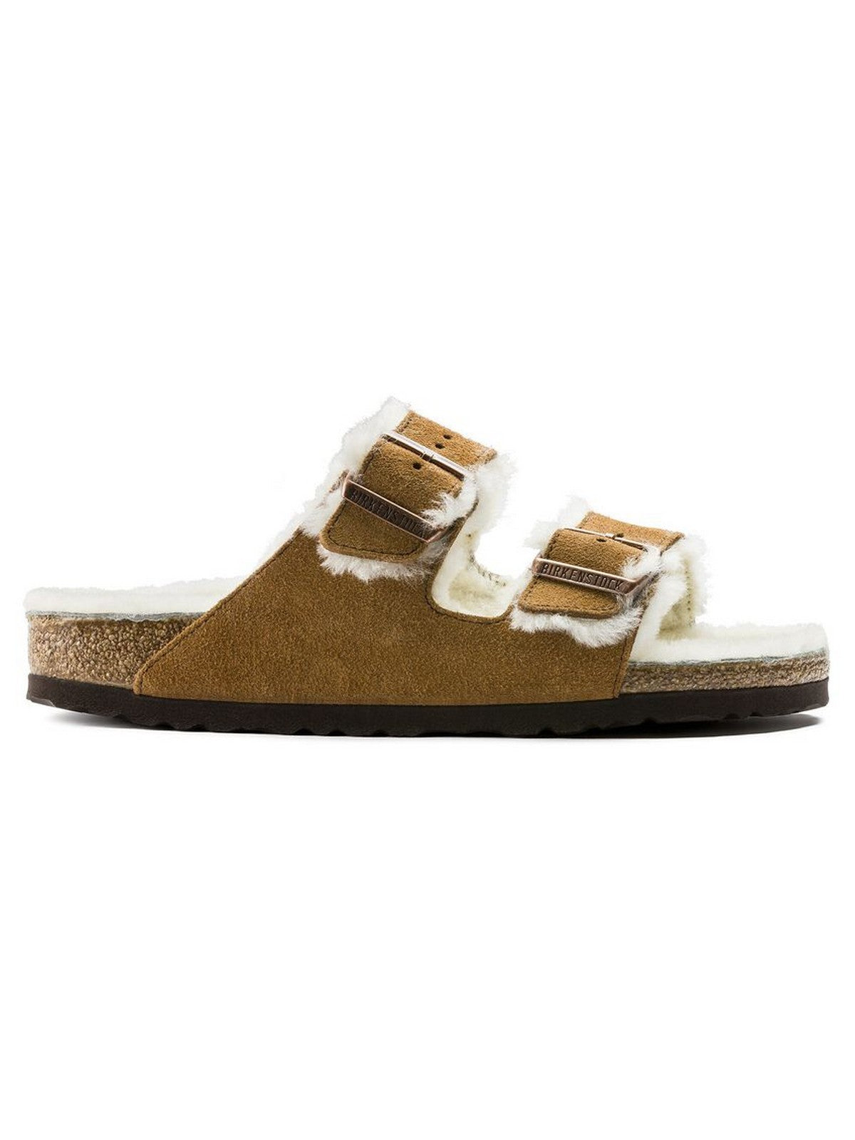 BIRKENSTOCK Chausson Arizona en peau de mouton pour femme 1001135 Beige