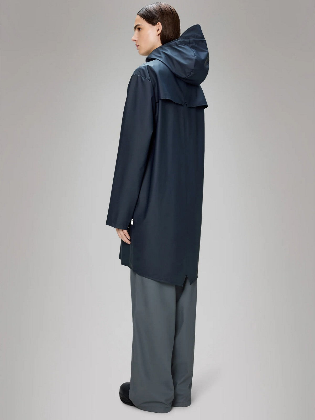 RAINS Giubbino Unisex adulto Long Jacket W3 12020 47 Navy NAVY