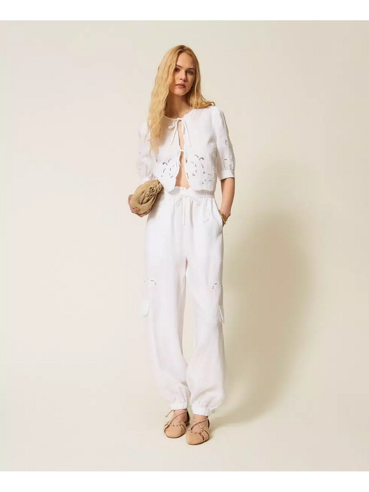 TWINSET Camicia Donna  261TT2120 00001 BIANCO OTTICO