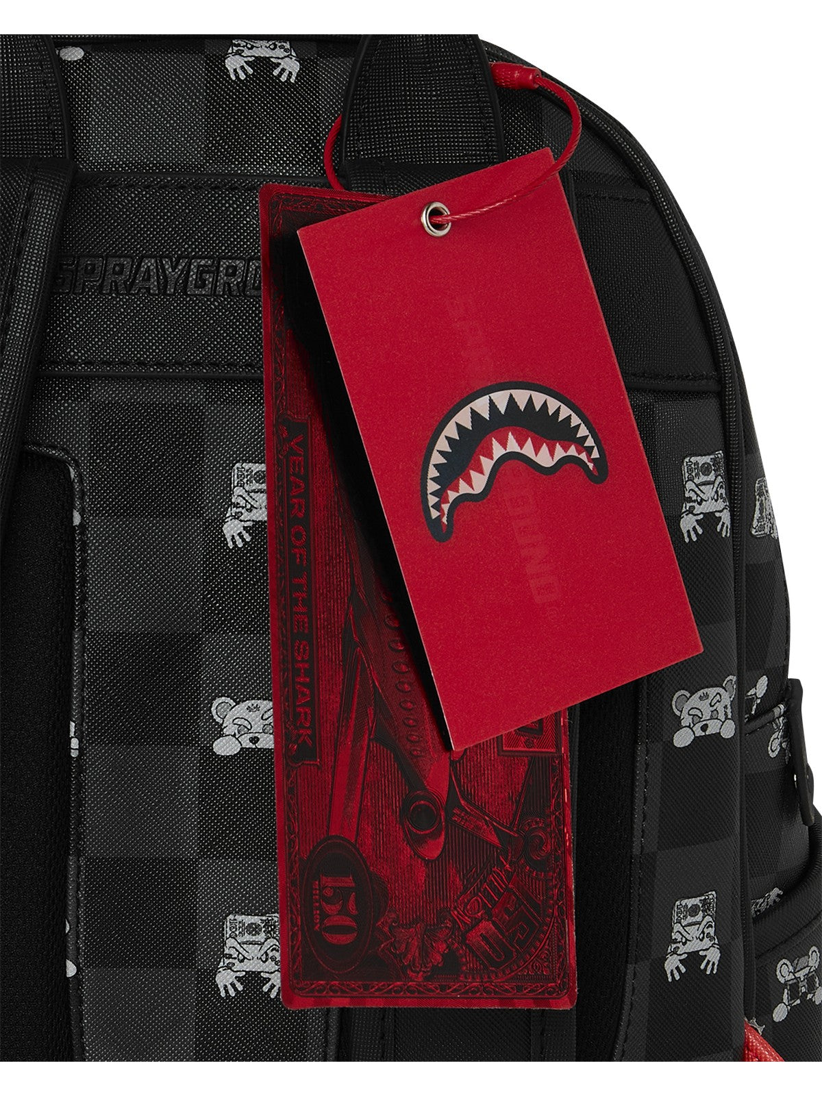 SPRAYGROUND Zaino Unisex adulto GRAY PEEKING CHARACTER CHECK