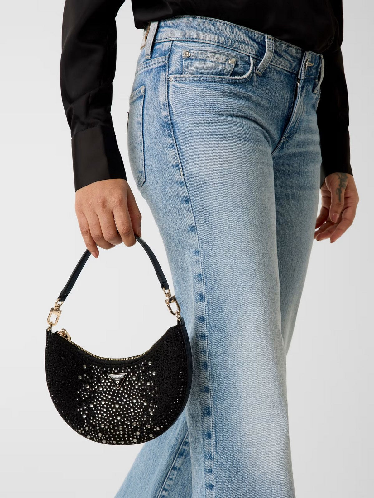 GUESS Borsa Donna TASMIN MINI SHOULDER BAG HWEG99 31720 BLA BLACK