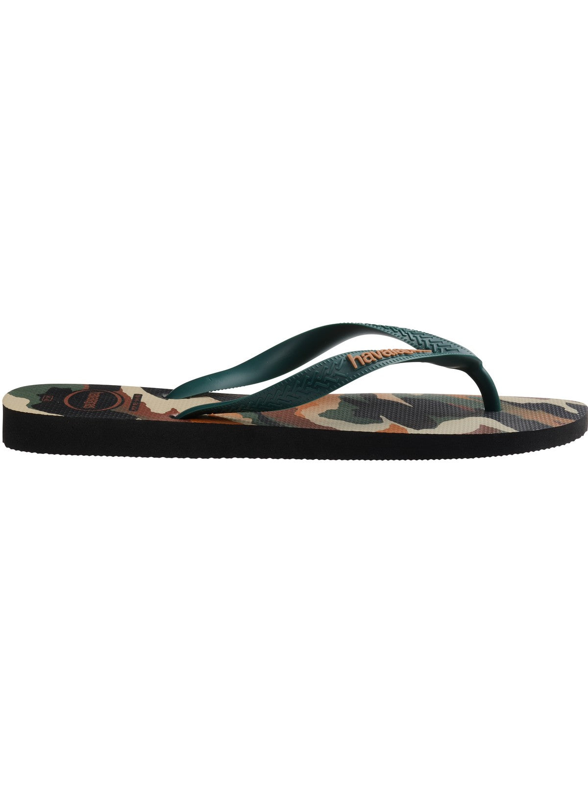 HAVAIANAS Tongs pour hommes Hav. Haut camu 4141398.6134 noir