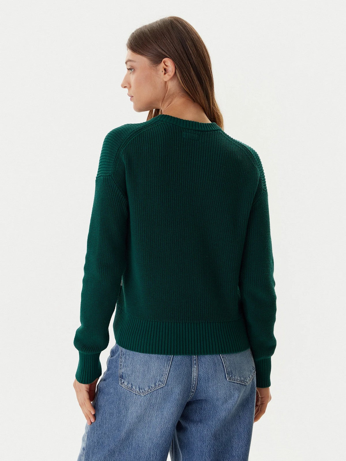 GUESS Maglione Donna GJ LS CN MINI TRIANGLE SWTR W4BR08 Z3HM1 G8FA DARK TORMALITE