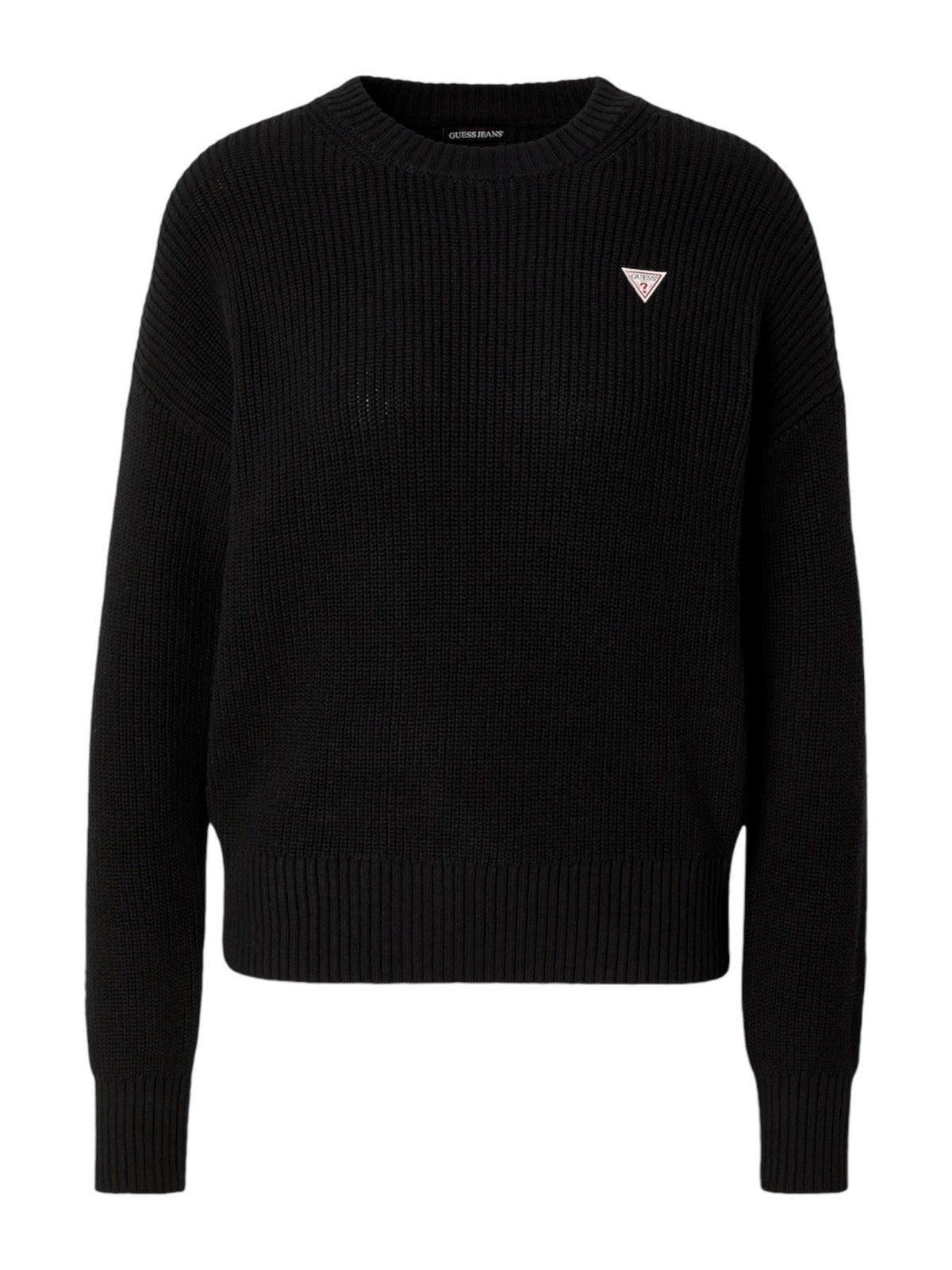 Guess Maglione Woman GJ LS CN Mini Triangle SWTR W4BR08 Z3HM1 JBLK BLACK