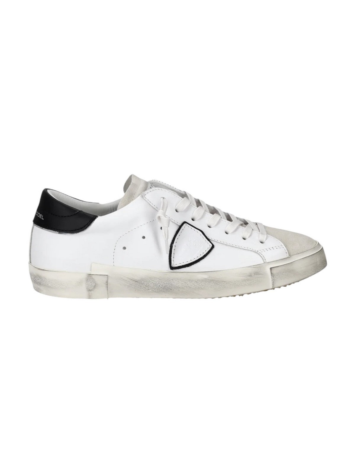 PHILIPPE MODEL Sneaker Uomo Prsx Low Man PRLU 1011 BASIC_BLANC NOIR