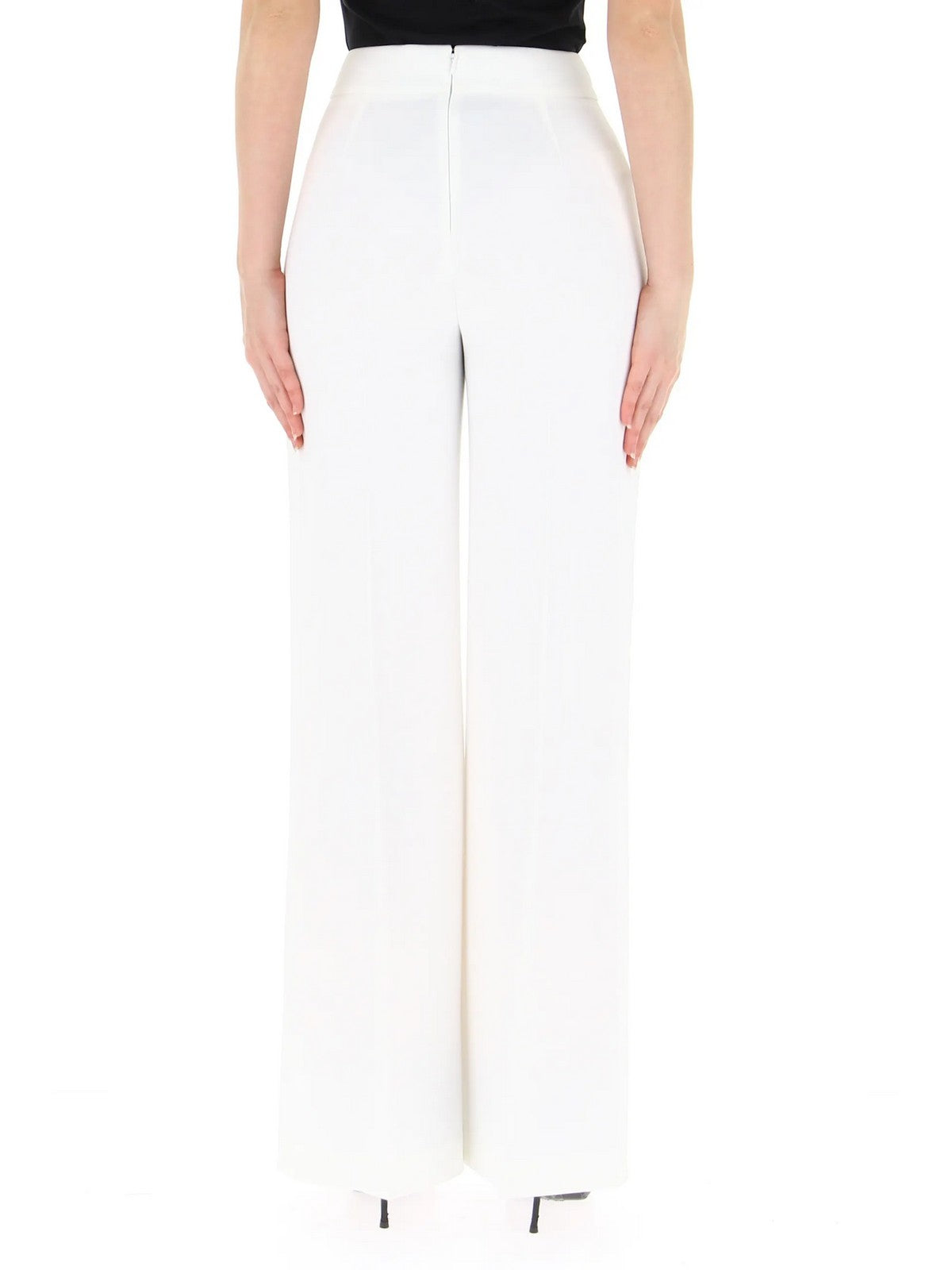 PINKO Pantalon Femme Sbozzare 100055-A14I Z15 Blanc