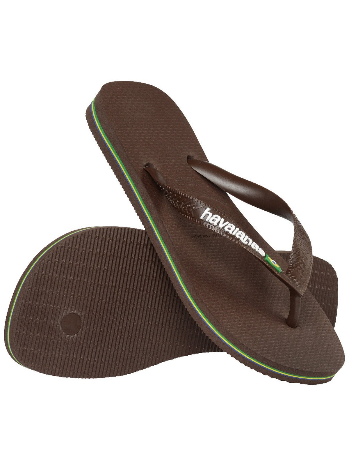 HAVAIANAS Infradito Uomo Hav. Basil logo 4110850.2673 Marrone gioboutiqueweb