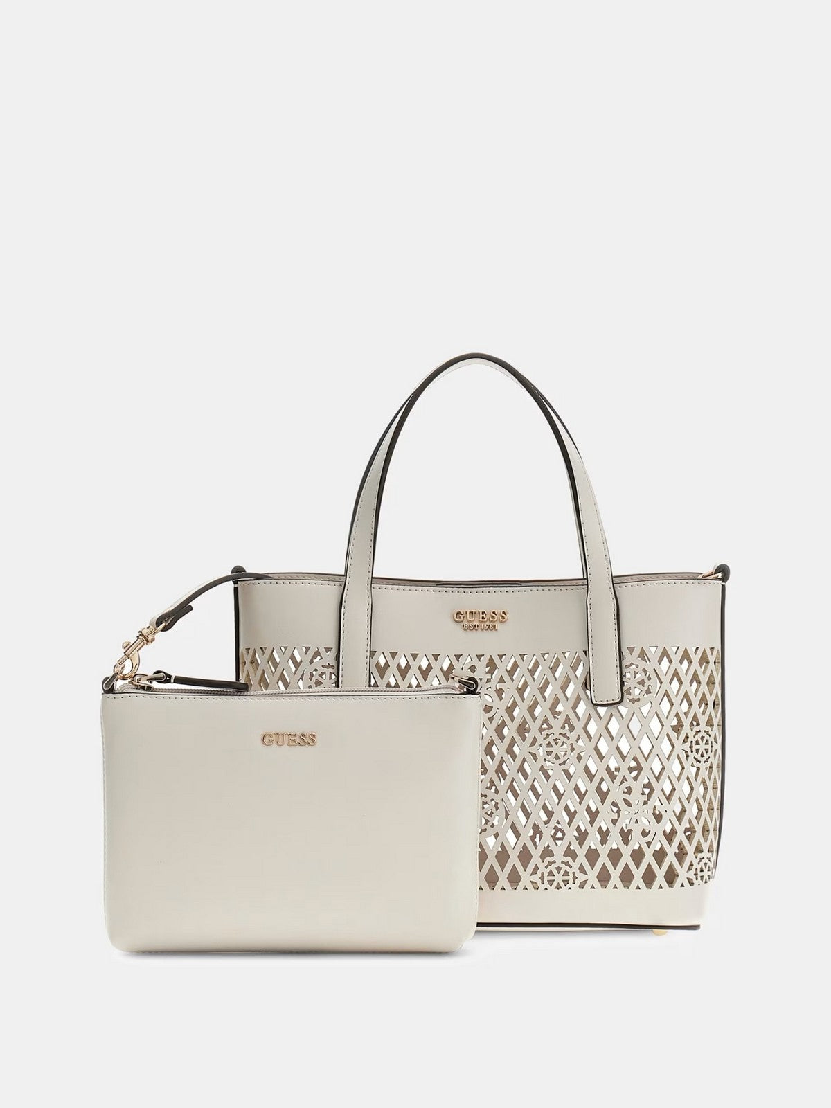 GUESS Borsa Donna LETTY 2 IN 1 MINI TOTE HWPG99 11750 OFF off white