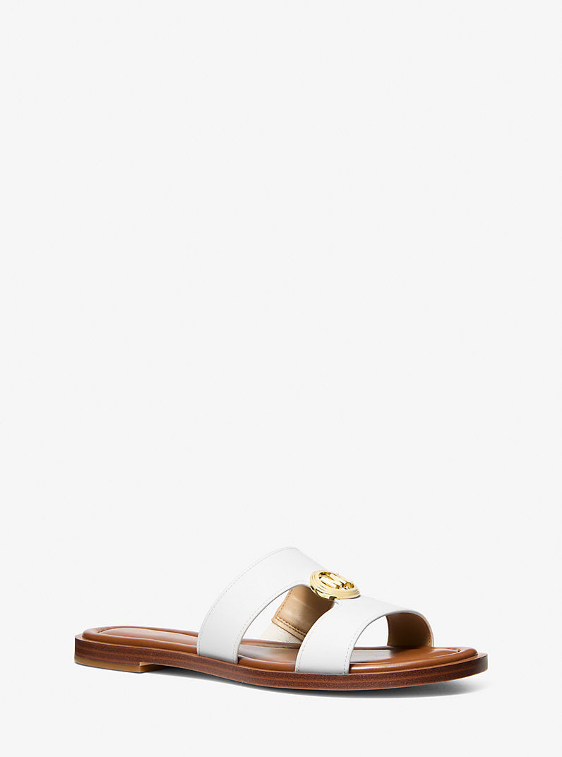 MICHAEL KORS Sandalo Donna ERIN FLAT SANDAL 40S6ERFS2L 085 OPTIC WHITE