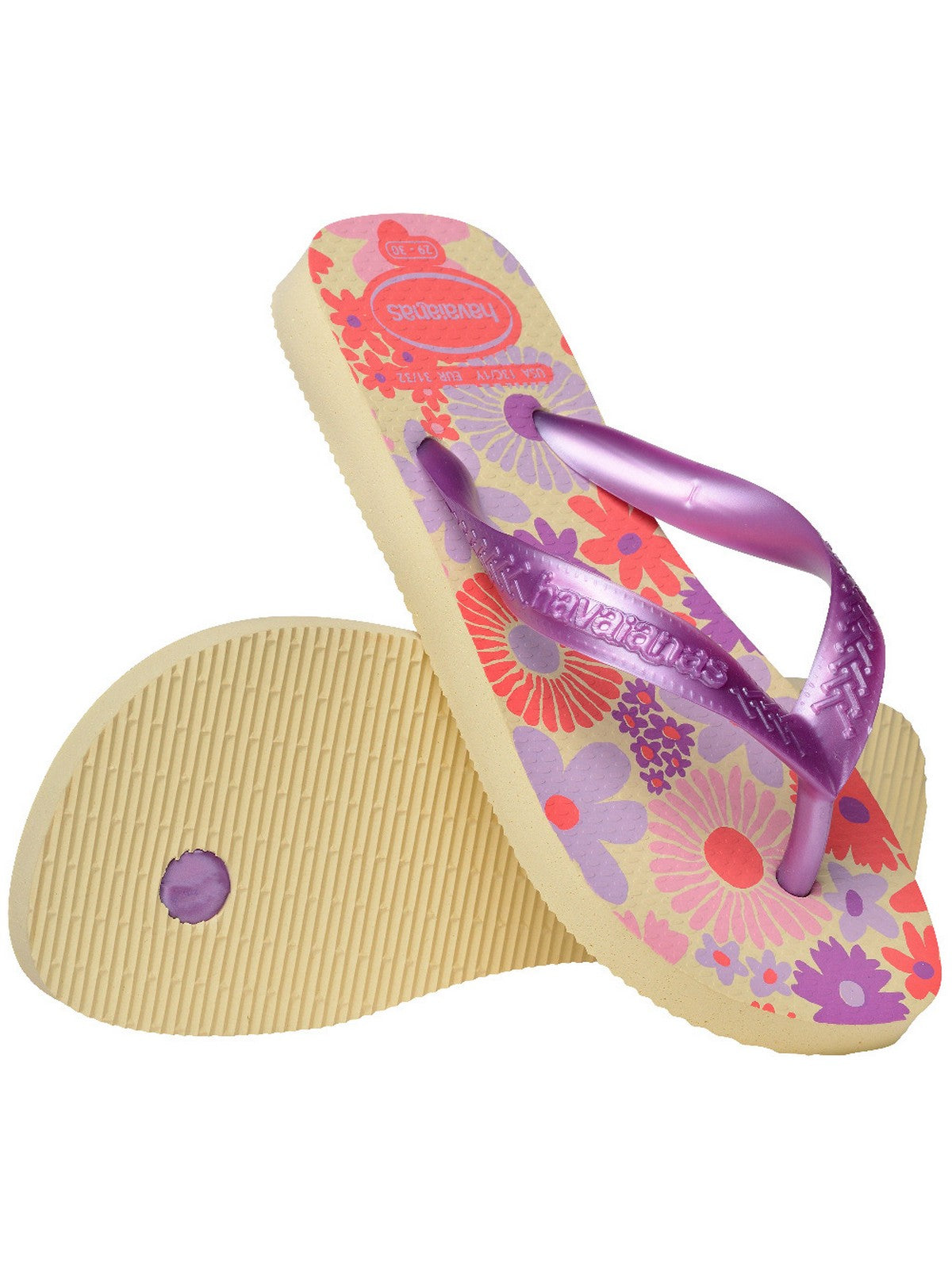 HAVAIANAS Infradito Bambine e ragazze Hav. Kids Flores 4000052.9256 Beige gioboutiqueweb