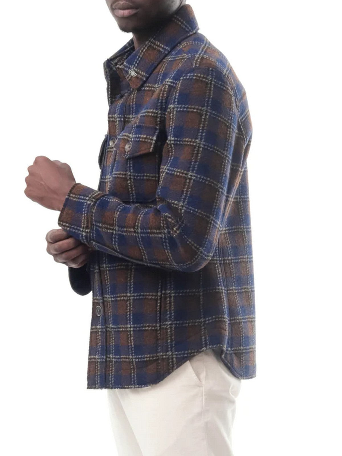 BOB Giacca Uomo  A23PERCY373 T373 VAR1 BLU/MARRONE