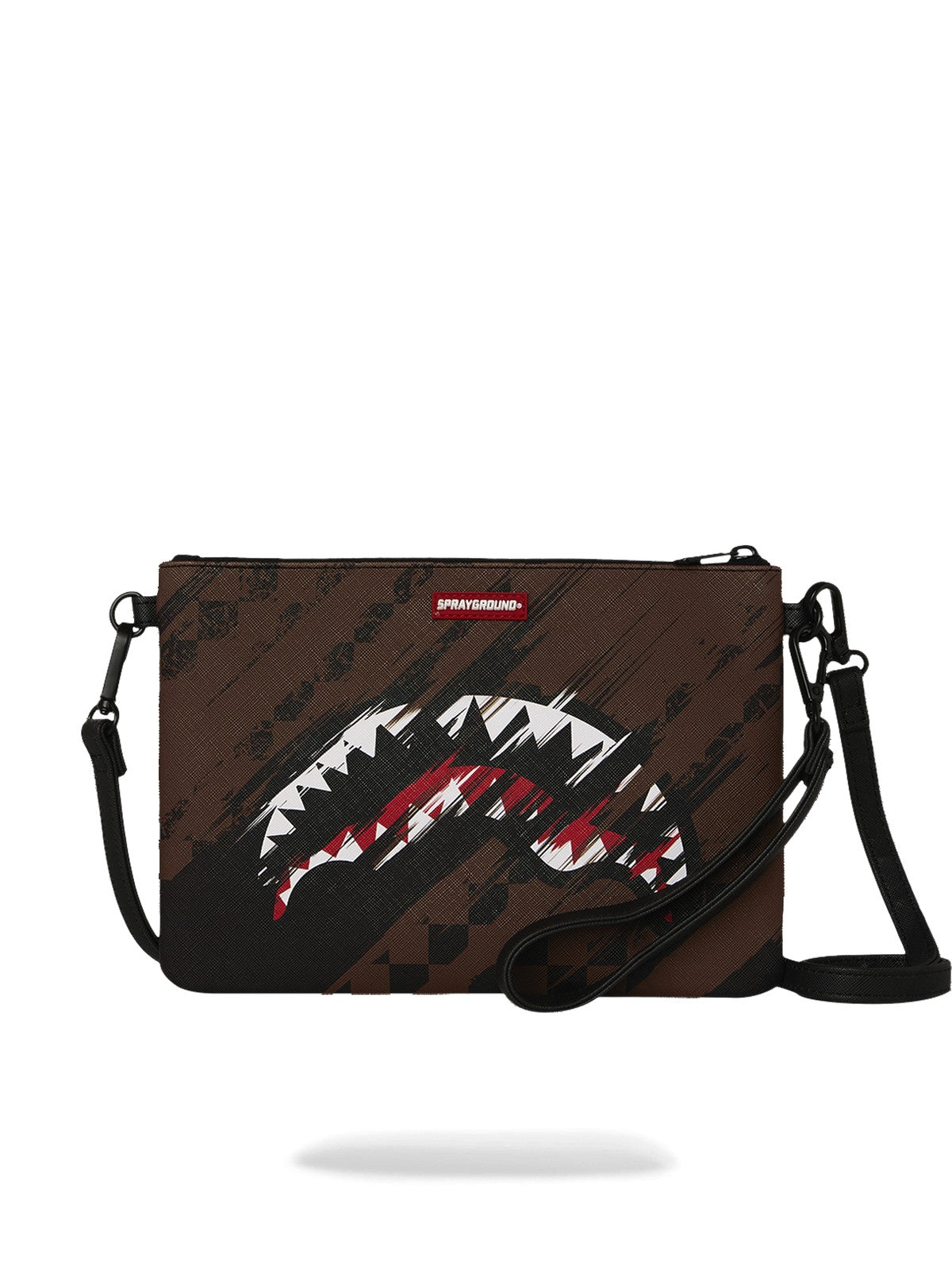 SPRAYGROUND Pochette Unisex adulto SMEARED GRUNGE CROSSBODY POUCHETTE 910B8969NSZ Marrone