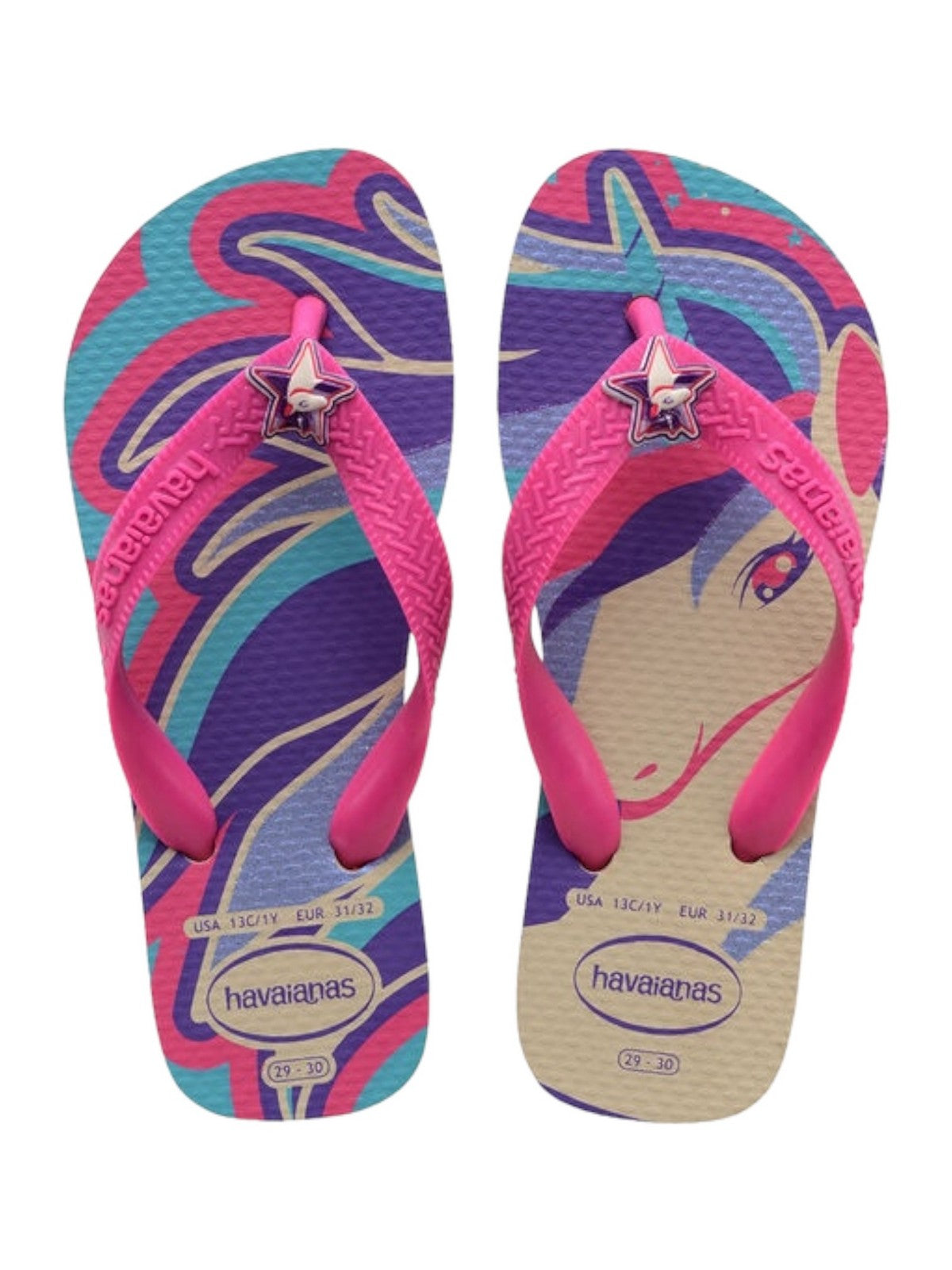 Havaianas toppons les filles et les filles Hav. Kids Fantasy 4103405.6238 beige