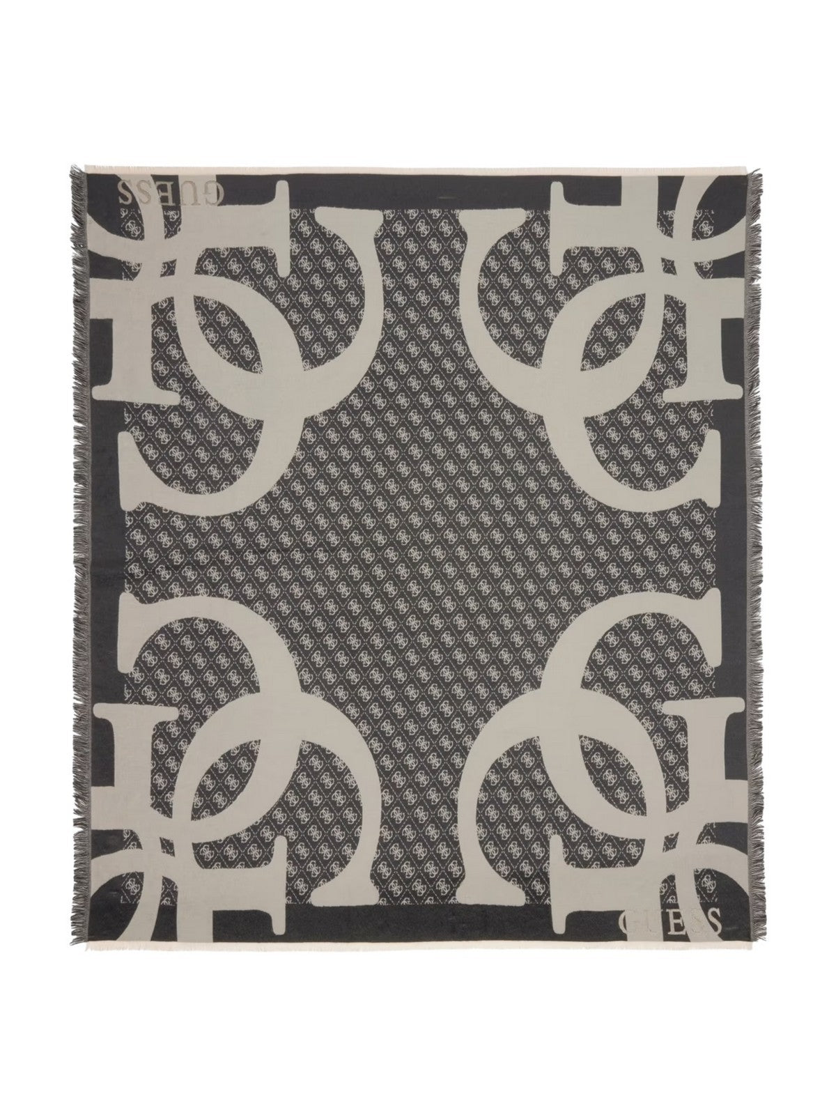 GUESS Foulard Donna JACQUARD KEFIAH 135X135 AW5418 POL03 BLA BLACK