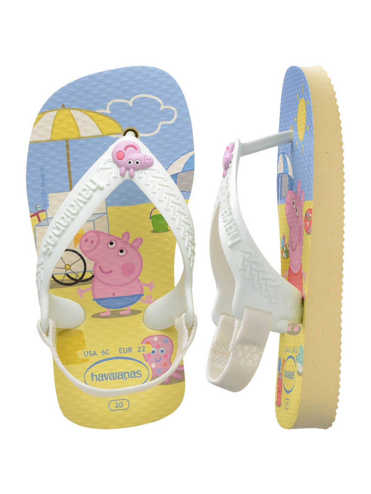 HAVAIANAS Infradito Bambine e ragazze Hav. baby peppa pig 4145980.9256 BUTTERCREAM gioboutiqueweb