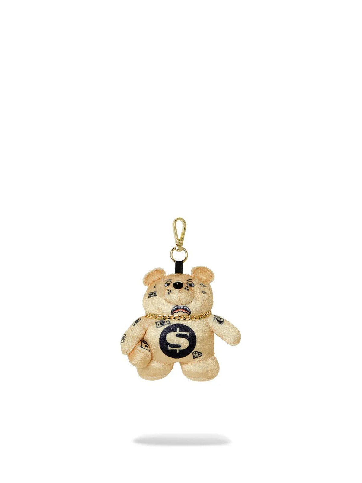 SPRAYGROUND Portachiavi Uomo GOLD RUSH BEAR KEYCHAIN 910K0607NSZ ORO gioboutiqueweb