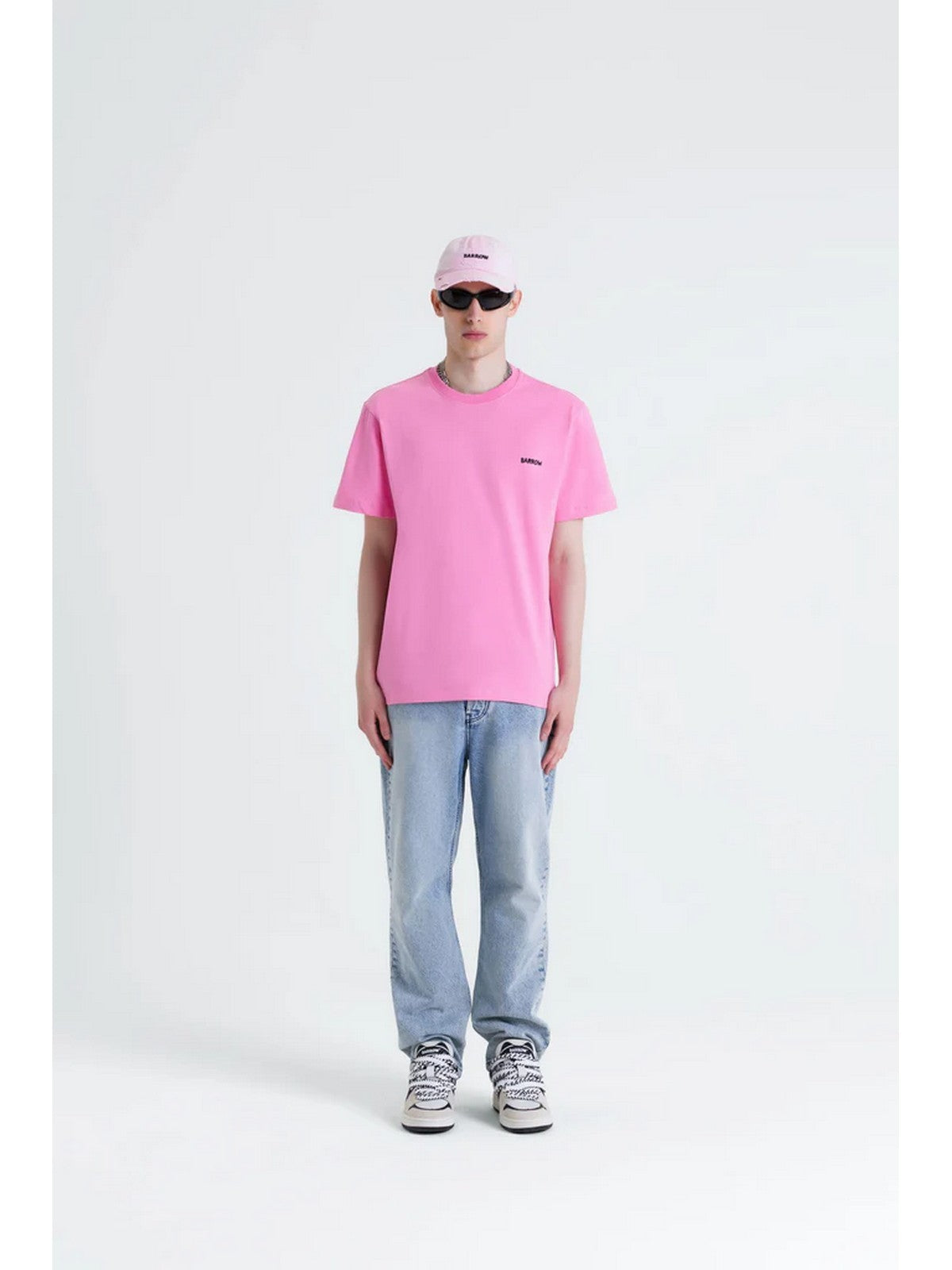 BARROW T-shirt Uomo  S5BWUATH150 BW036 Rosa gioboutiqueweb