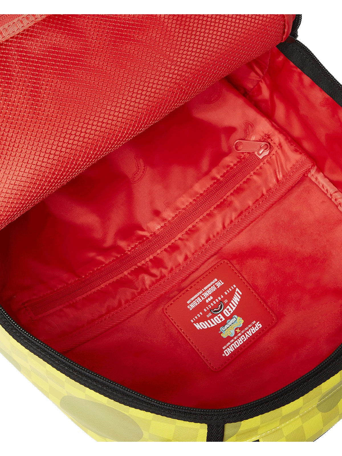 SPRAYGROUND Zaino Uomo SPONGEBOB CHECKERBOB DLXSV BACKPACK 910B7011NSZ GIALLO