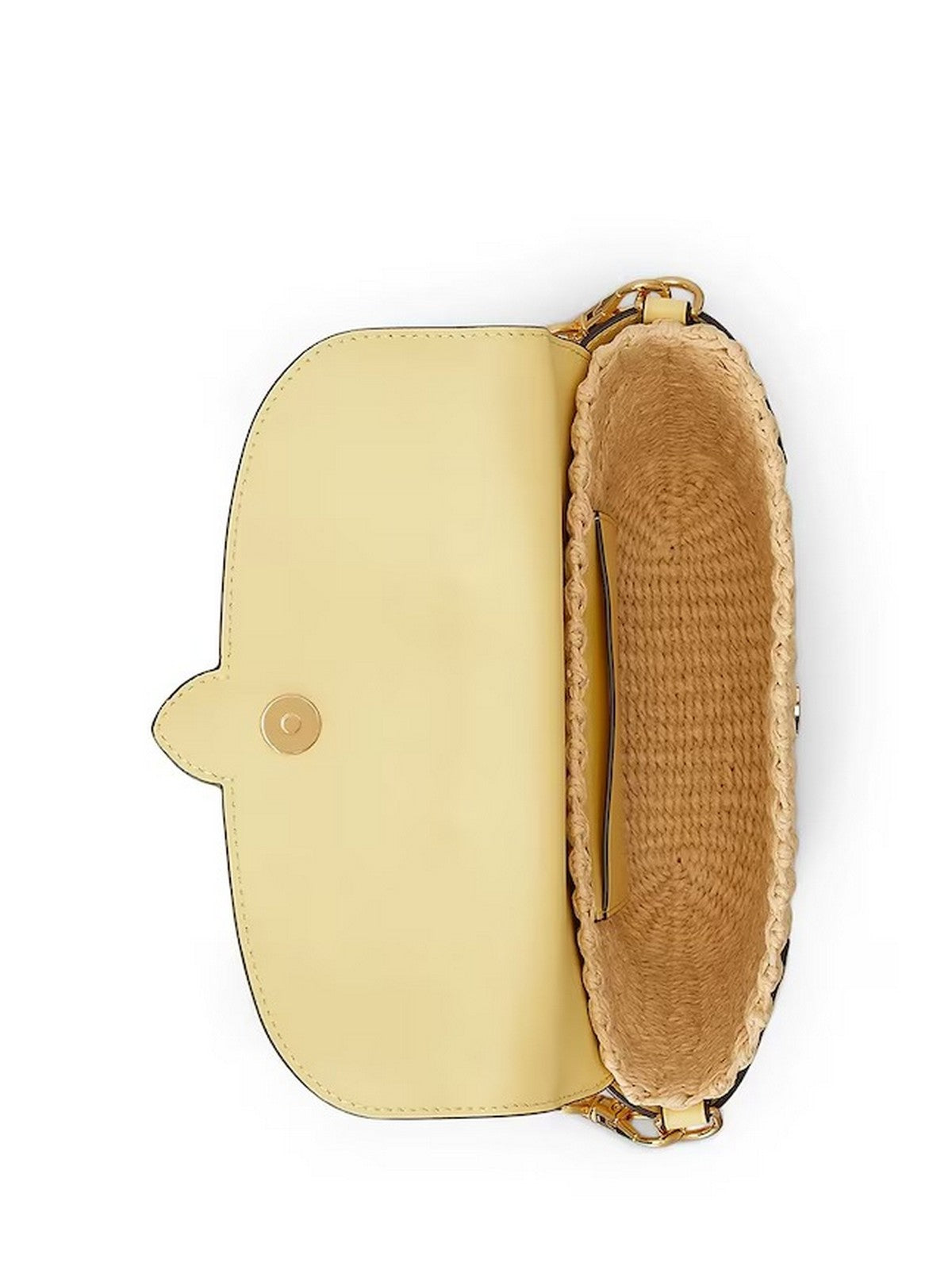 LAUREN RALPH LAUREN Borsa Donna LYNDEN-SHOULDER BAG-SMALL 431P10158 004 NATURAL/LEMON SORBET