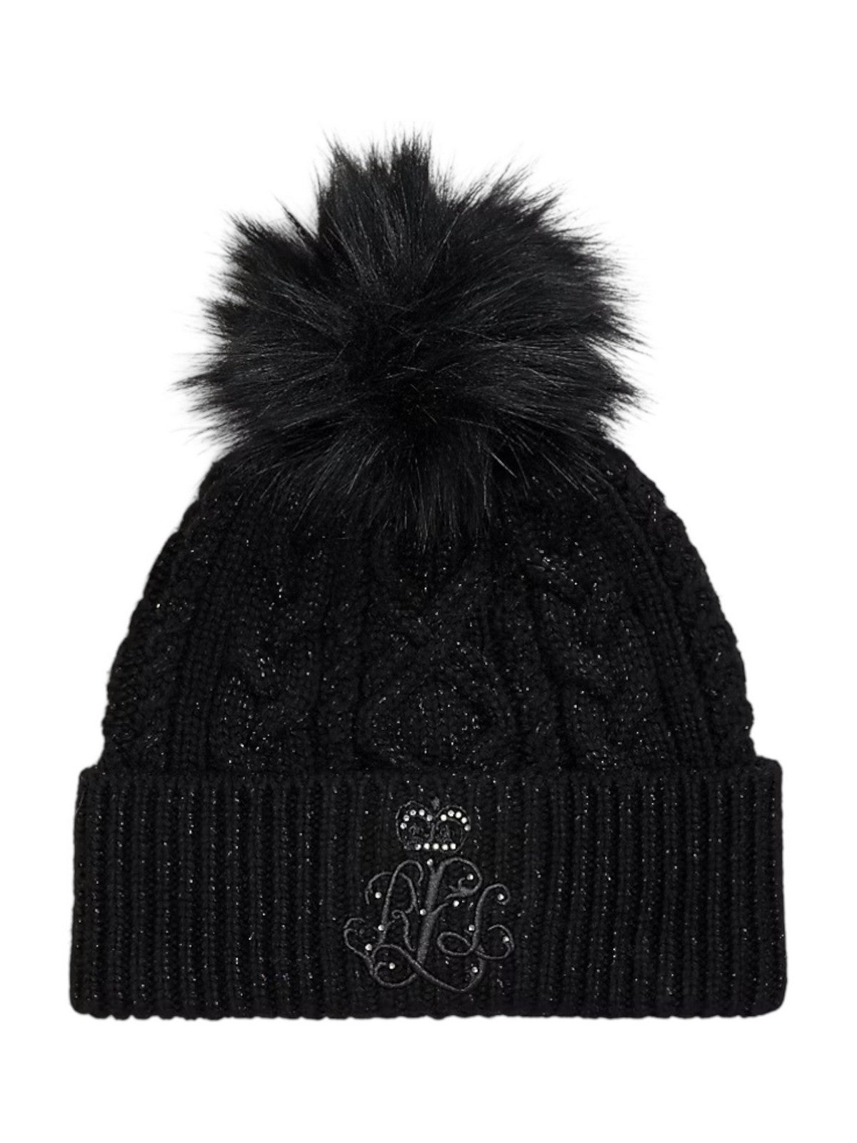 LAUREN RALPH LAUREN Cappello Donna CL HT DCT EM-HAT 454P04857 001 BLACK/BLACK