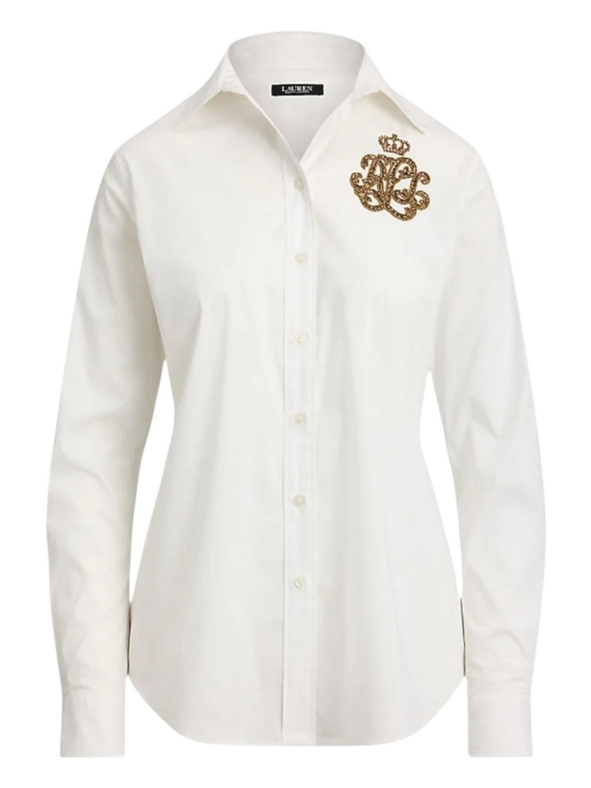 LAUREN RALPH LAUREN Camicia Donna JAMELKO-LONG SLEEVE-BUTTON FRONT SHIRT 200979990 002 WHITE