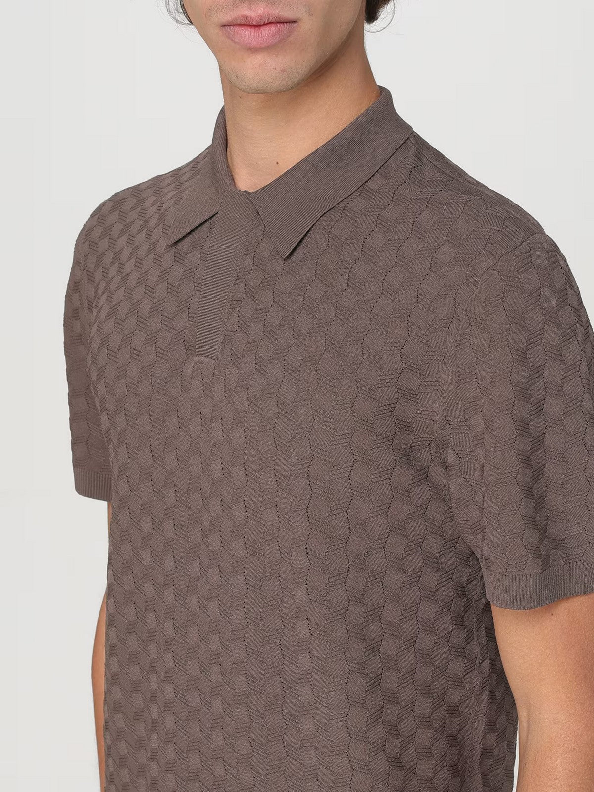 EMPORIO ARMANI Polo Uomo  EM001570 AF14853 F6056 Marrone gioboutiqueweb