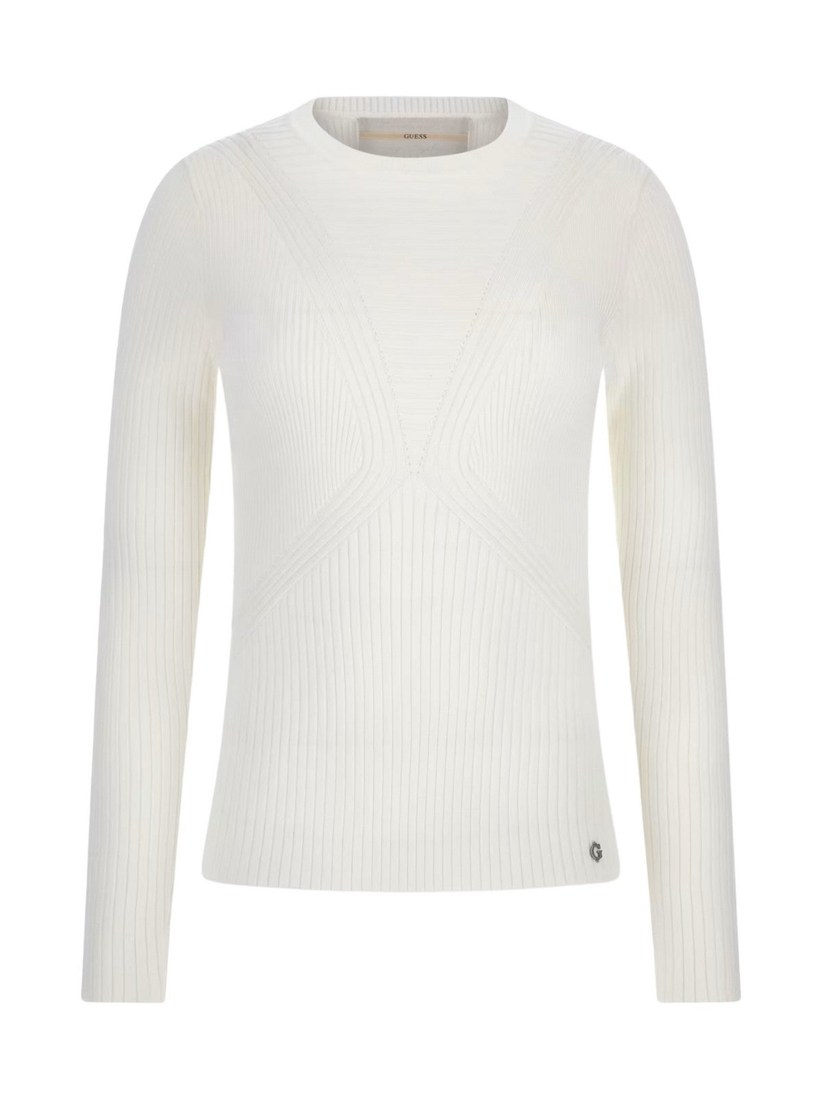 GUESS Maglione Donna DESTINY RN LS SWTR W4YR17 Z37K0 G011 Bianco