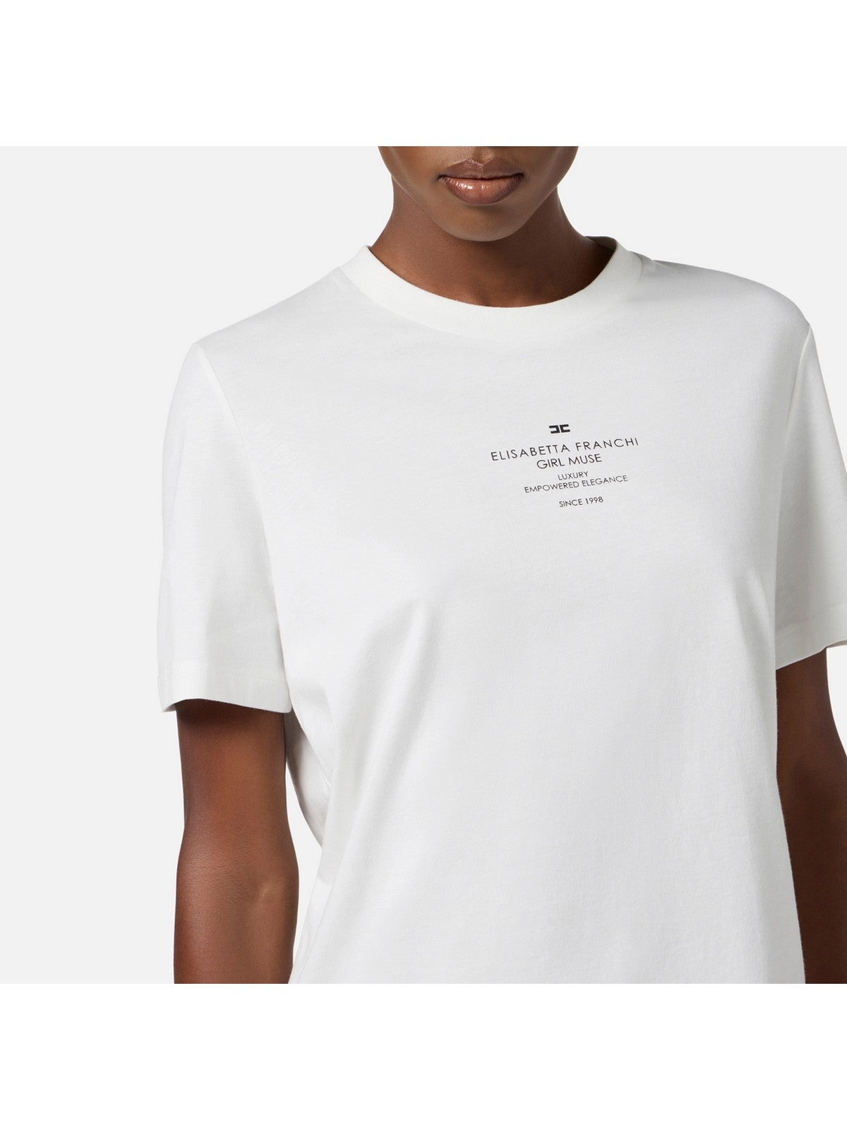 ELISABETTA FRANCHI T-shirt Donna  MA63D56E2 270 GESSO