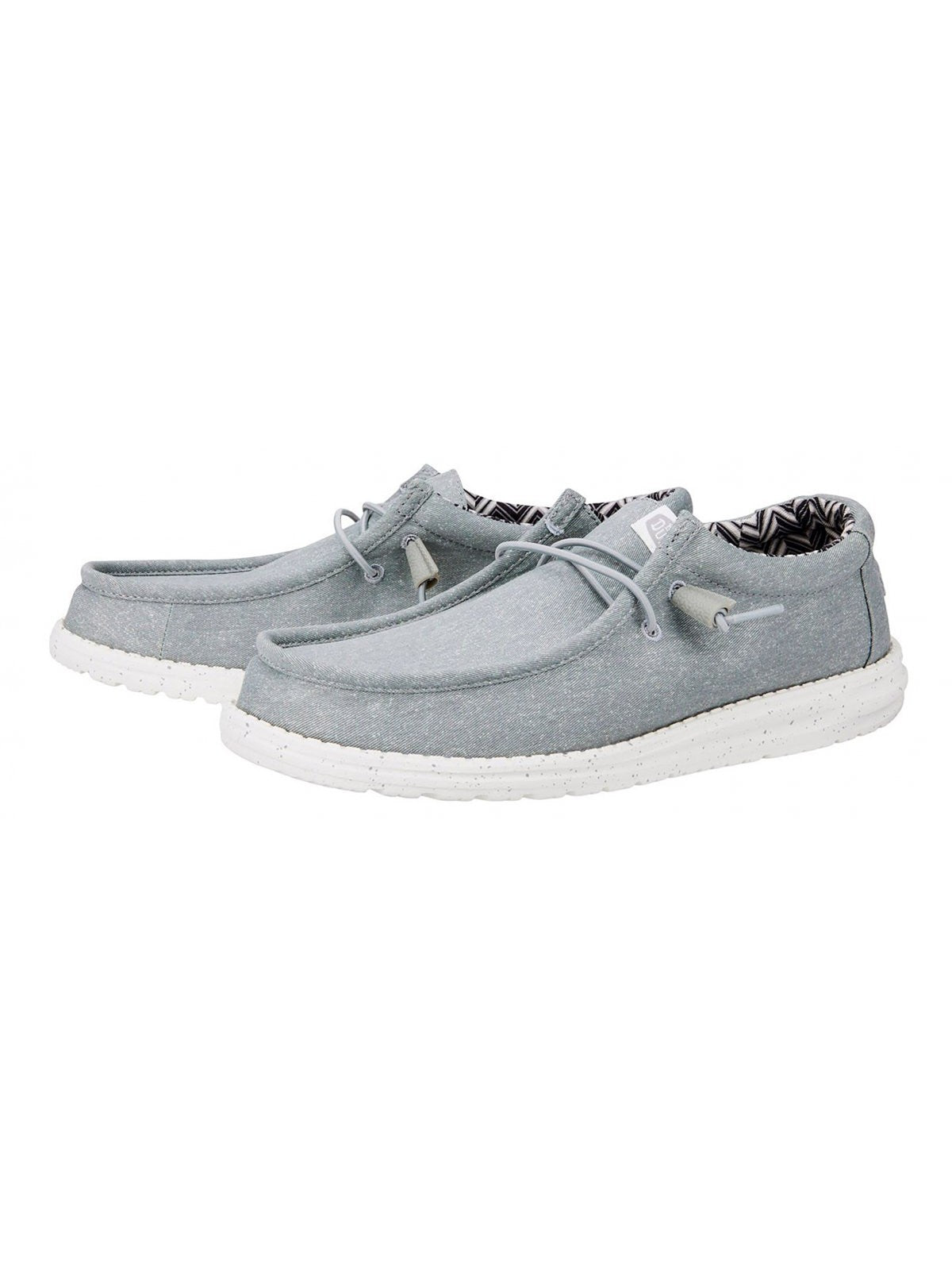 HEY DUDE Mocassino Uomo Wally Canvas HD.40700 007 Grigio