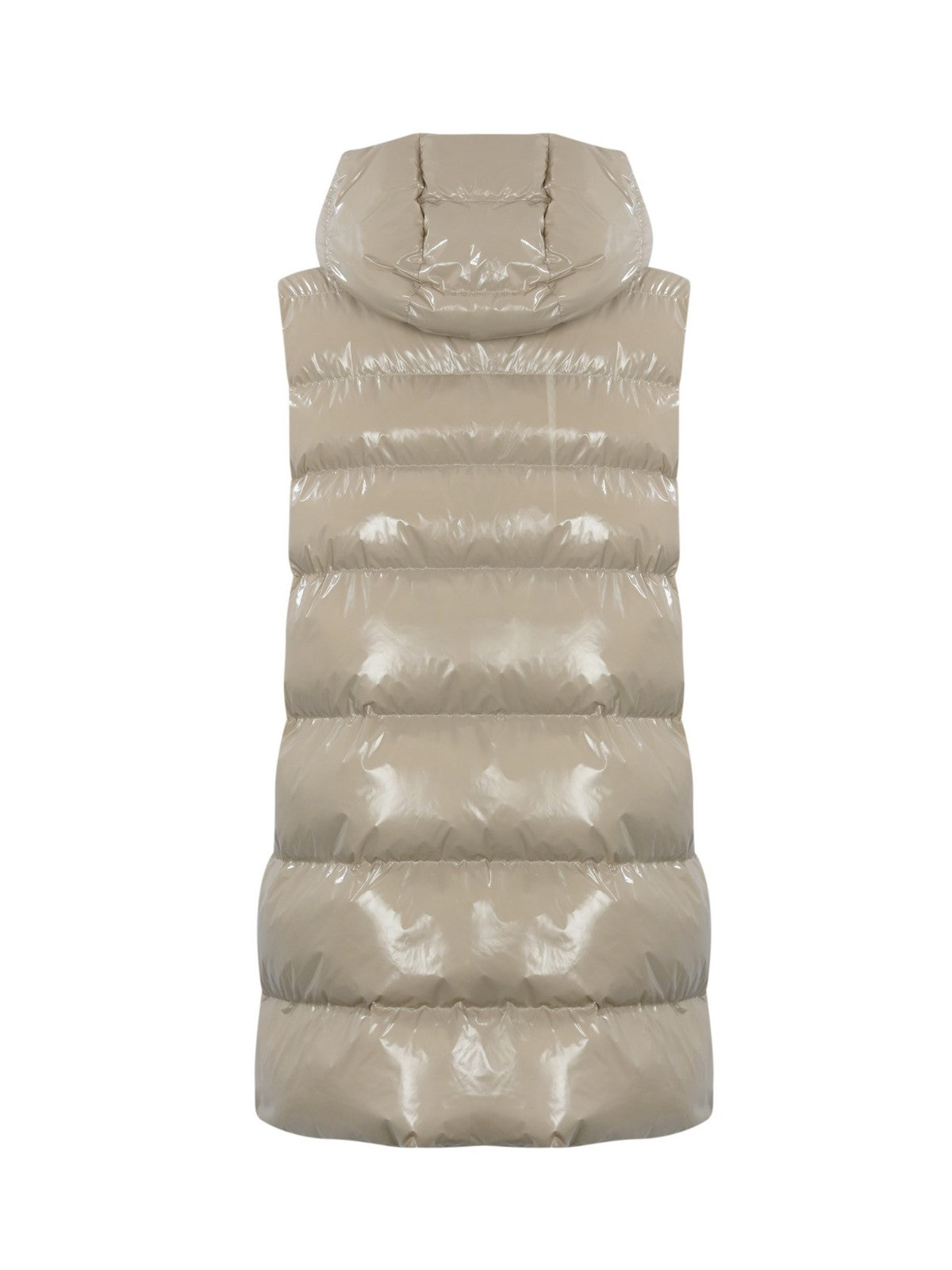 Pinko Gilet Woman Gaffetta Gilet Crystal Nylon 103825-A11K D05 Beige