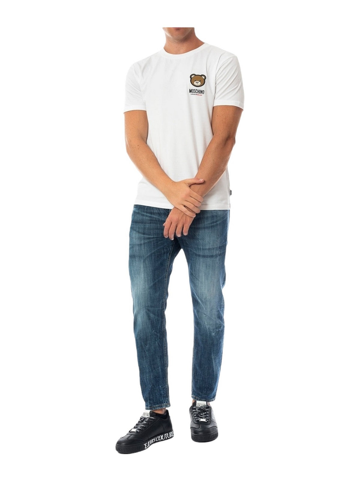 MOSCHINO UNDERWEAR T-Shirt e Polo Uomo  241V1A0788 4410 1 Bianco