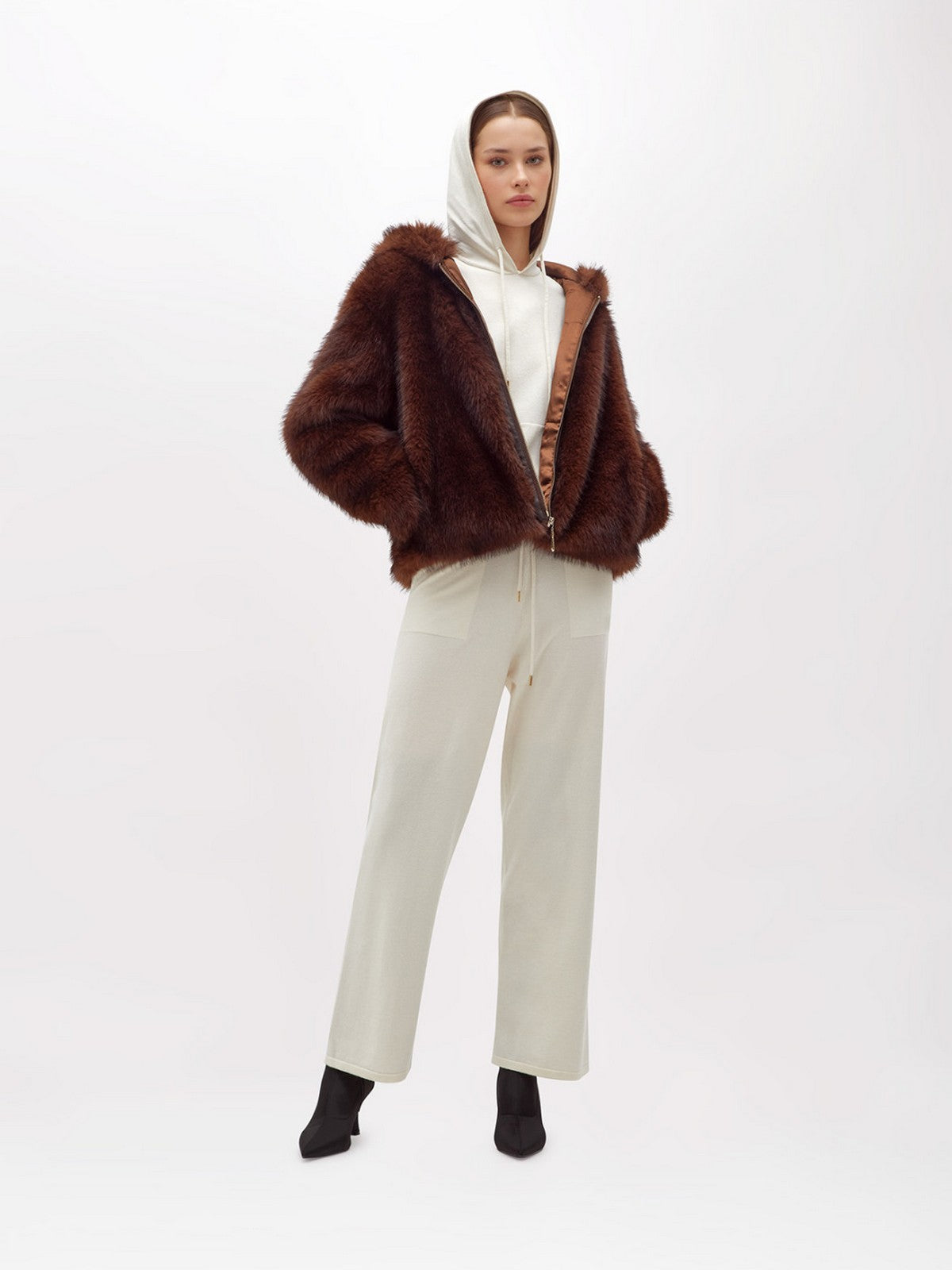 BLUGIRL Pelliccia Donna  RF5240E1094 90840 Plain chocolate